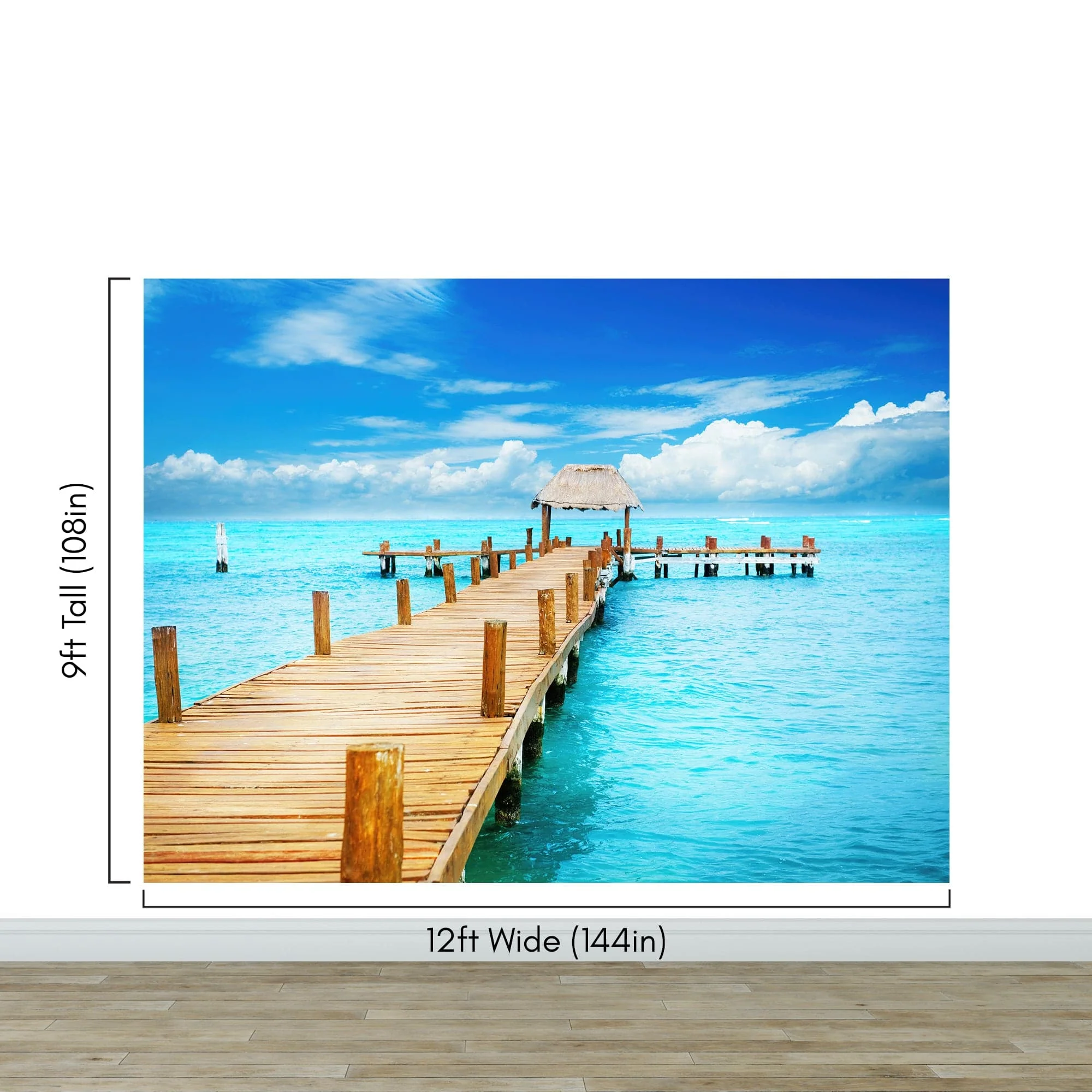 Turquoise Ocean Water Wallpaper Mural. #6150 - Image 7