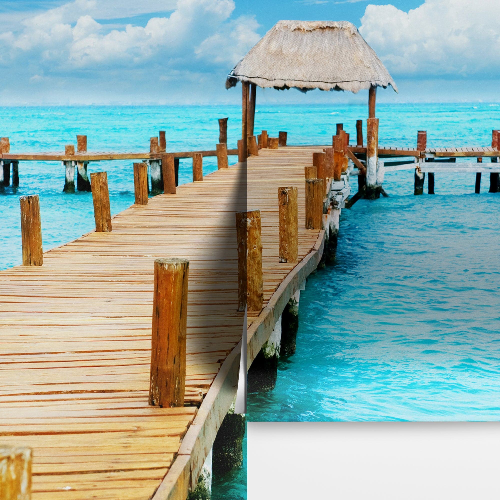 Turquoise Ocean Water Wallpaper Mural. #6150 - Image 8