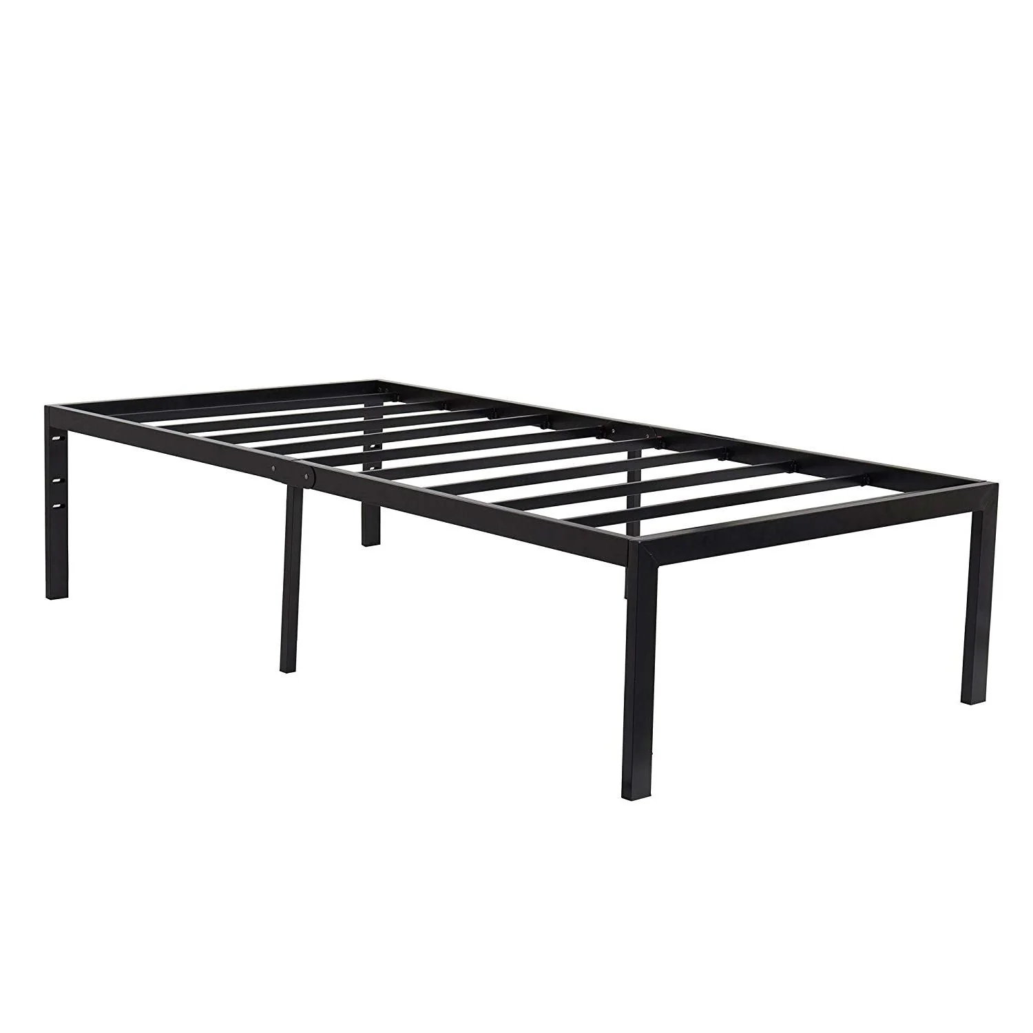 Twin 18-inch High Heavy Duty Black Metal Platform Bed Frame - Image 2
