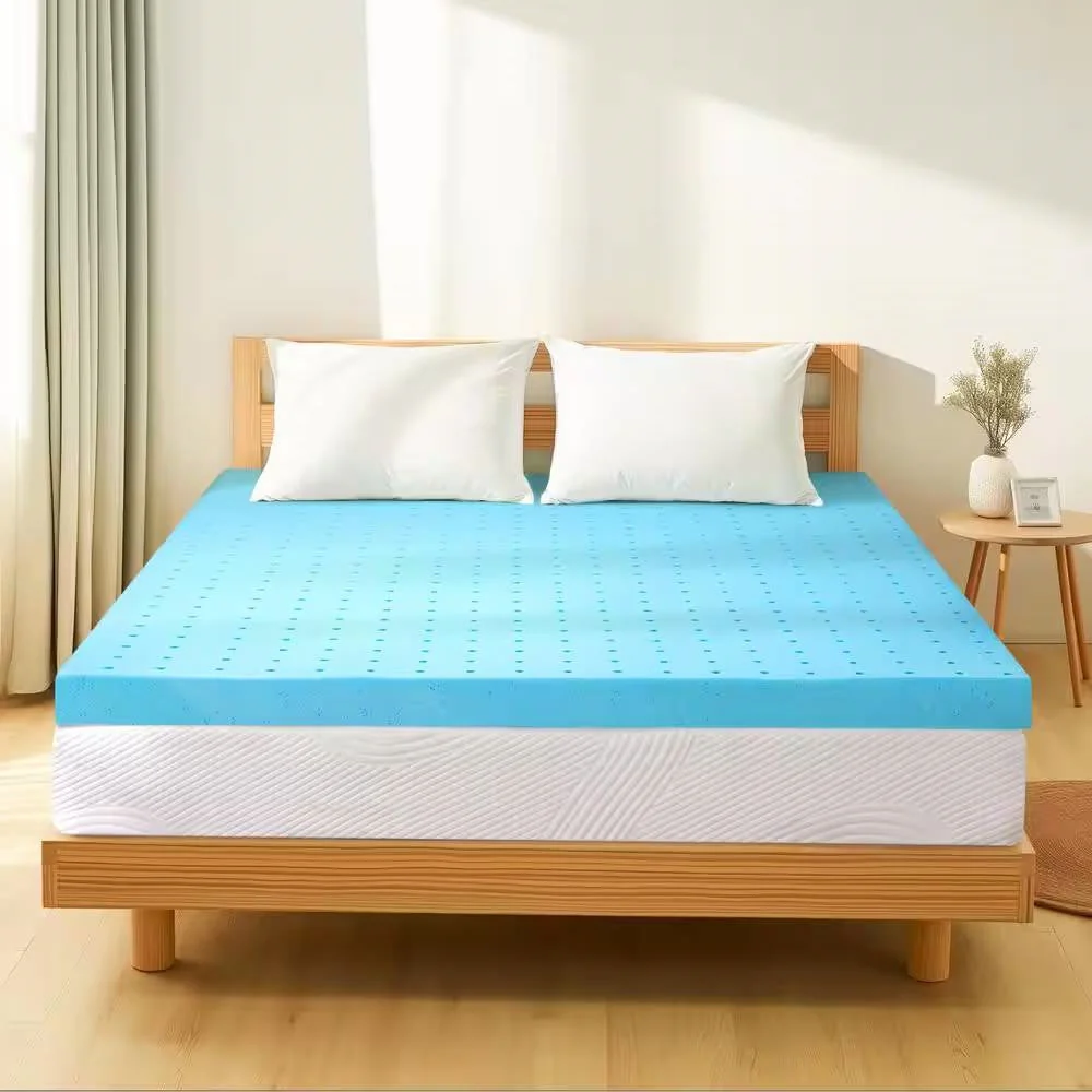 Twin size 3-inch Thick High Density Memory Foam Mattress Topper - Image 2