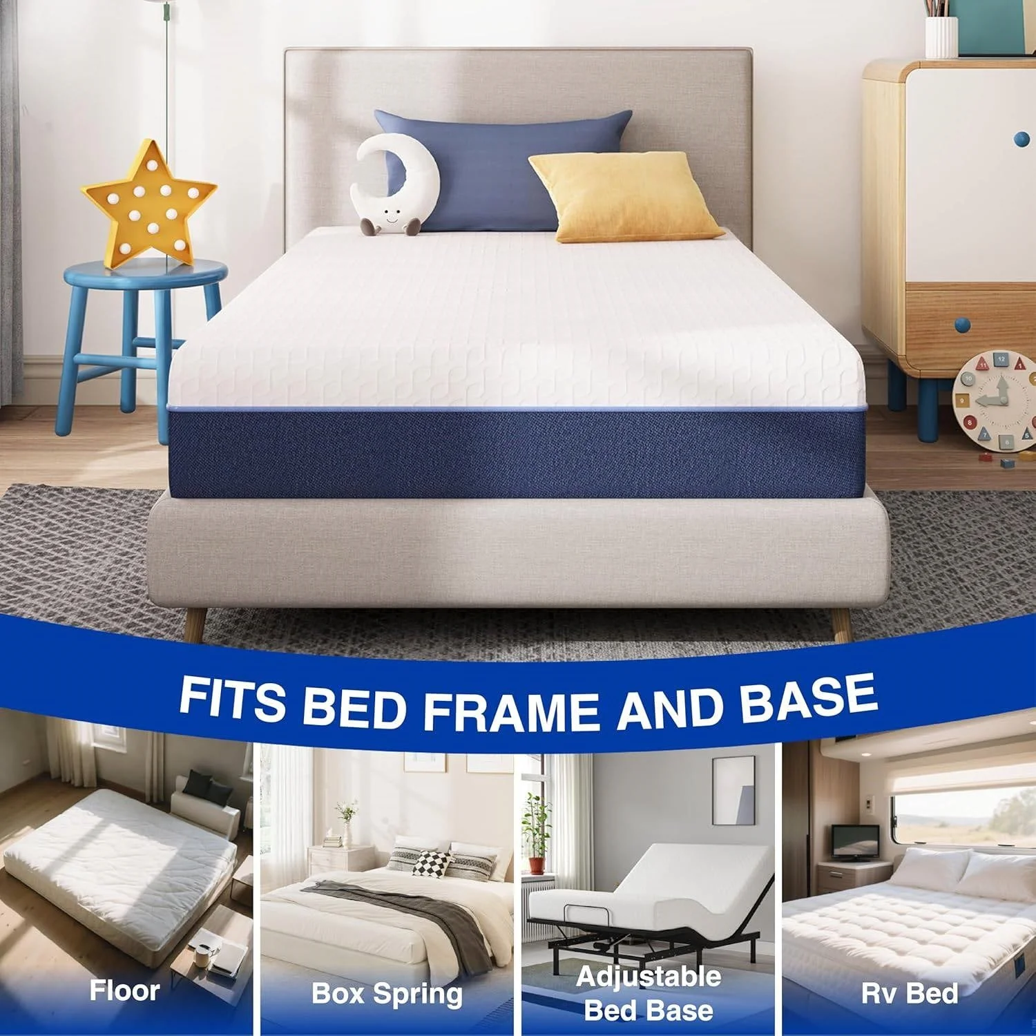 Twin Size 6-inch Gel Infused Medium Firm Memory Foam Mattress - Image 2
