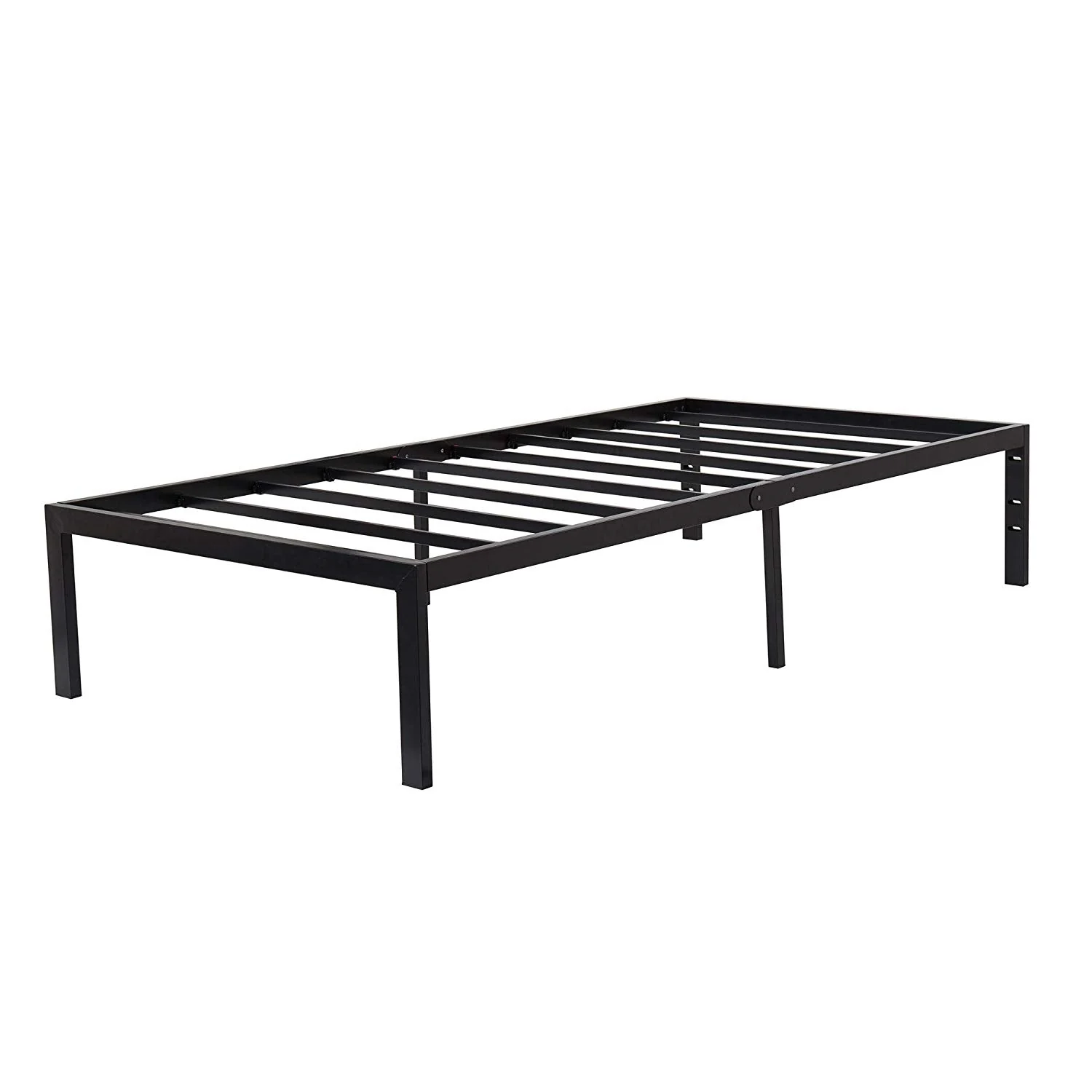 Twin size Modern Heavy Duty Black Metal Platform Bed Frame - Image 2