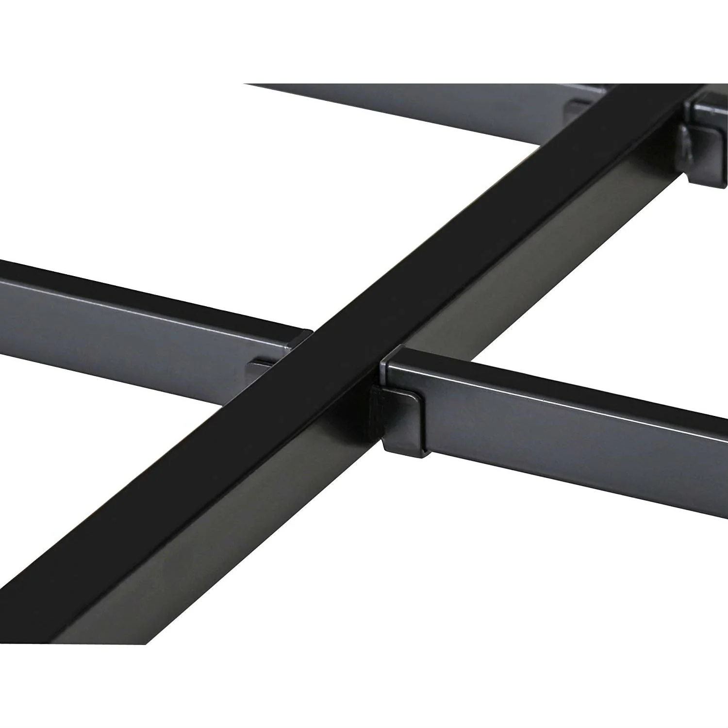 Twin size Modern Heavy Duty Black Metal Platform Bed Frame - Image 5