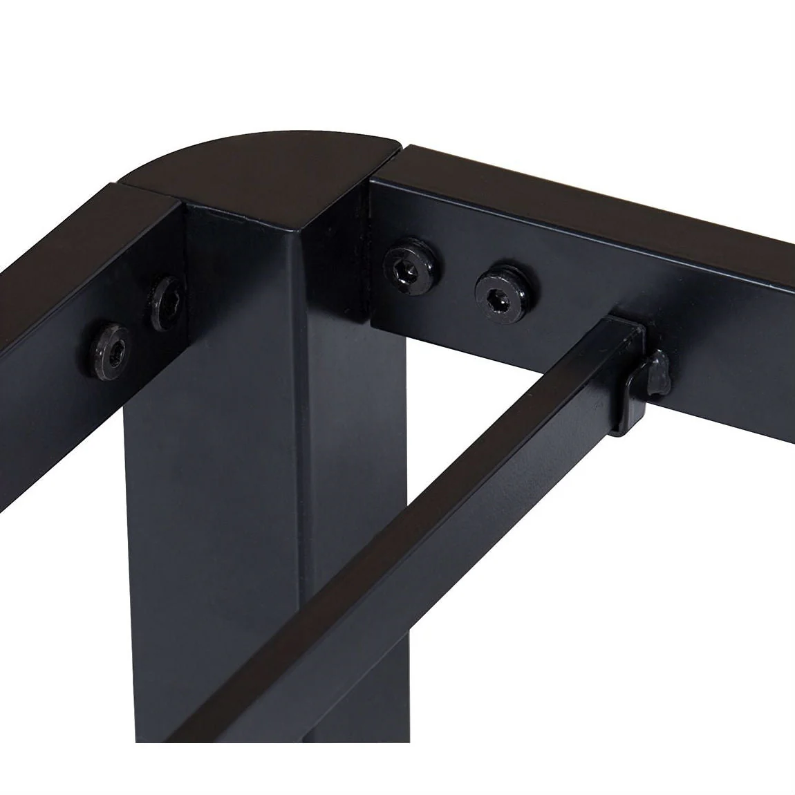 Twin size Modern Round Edge Black Metal Platform Bed Frame - Image 3