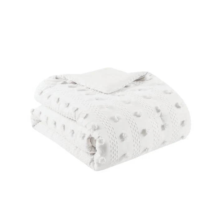 Twin/Twin XL 2-Piece Ivory Pompom Microfiber Comforter Set - Image 4