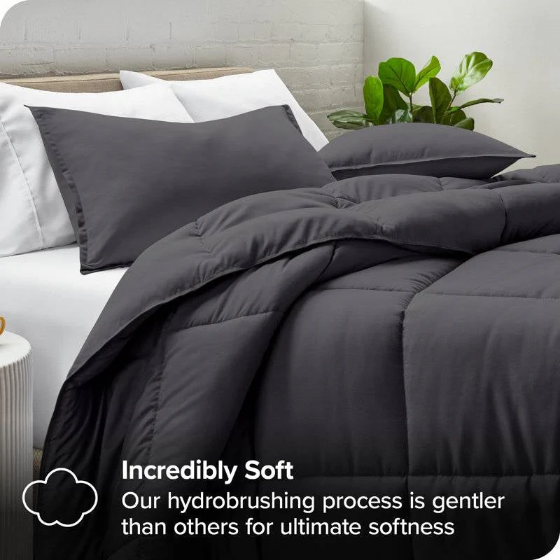 Twin/Twin XL Size All Season Super Soft Down Alternative Comforter Set Grey - Image 3