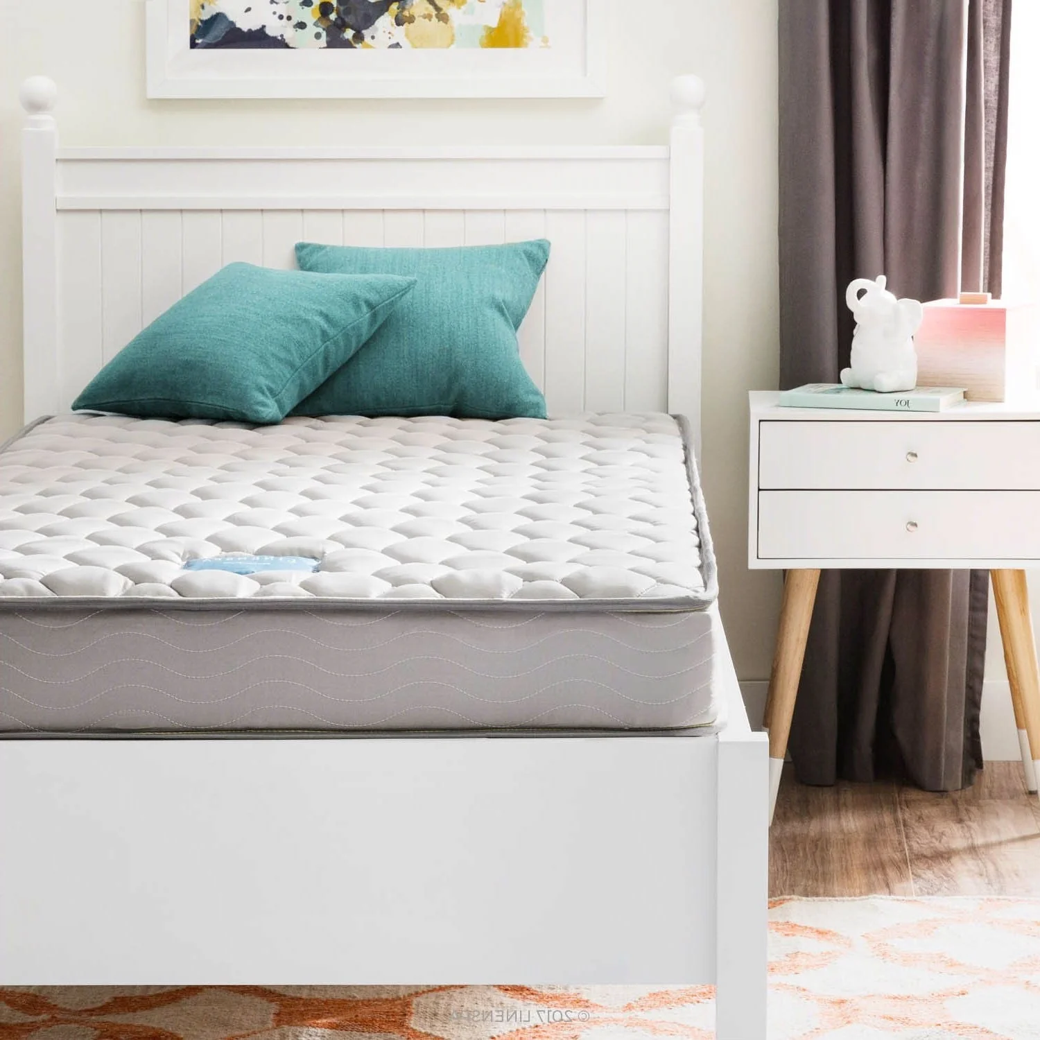 Twin XL 6-inch Steel Coil Innerspring Mattress - Medium Firm - Image 3