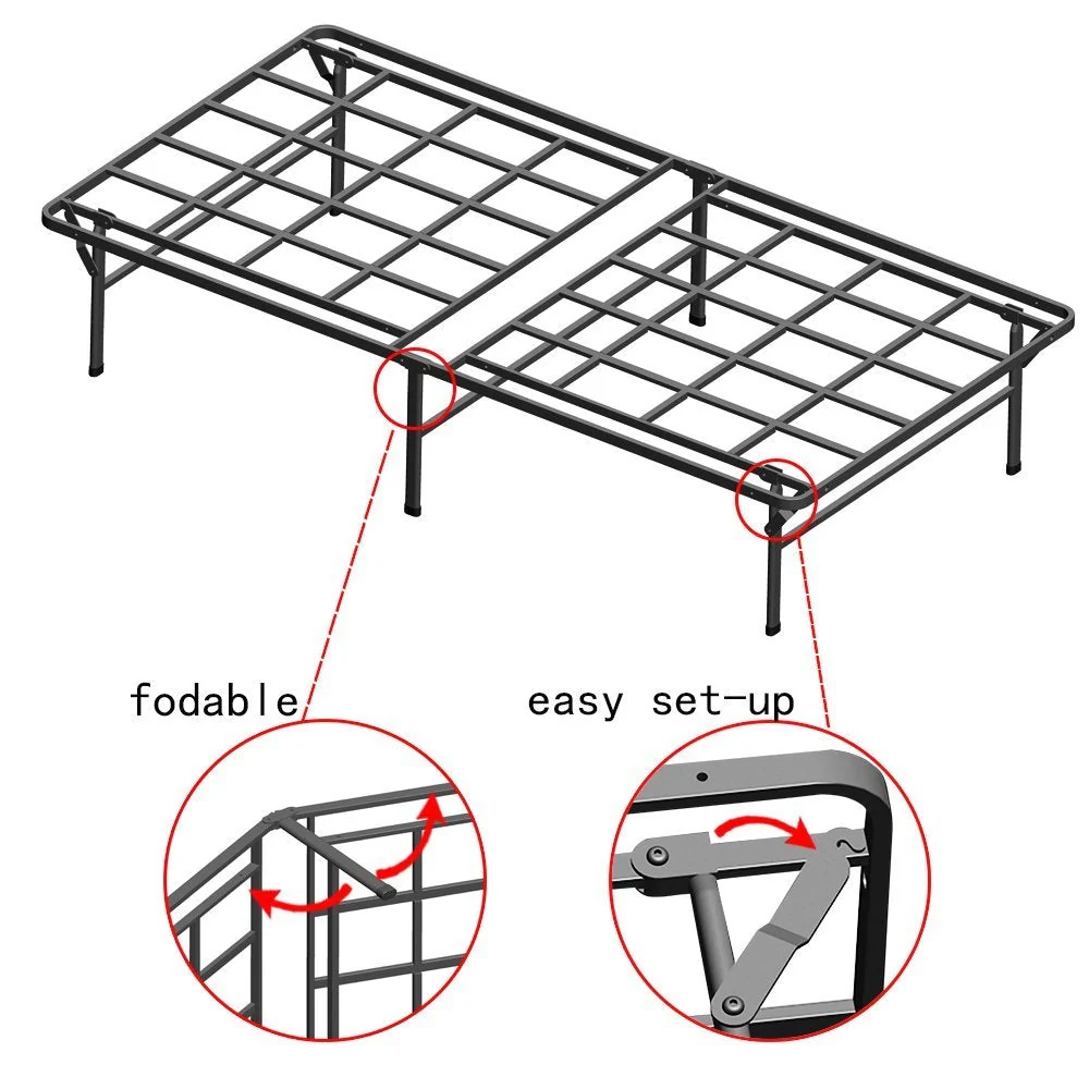 Twin XL Heavy Duty Foldable Metal Platform Bed Frame - Image 3