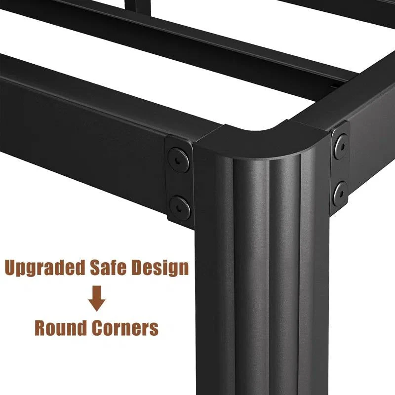 Twin XL Heavy Duty Metal Bed Frame Platform with Round Edge Legs - Image 5