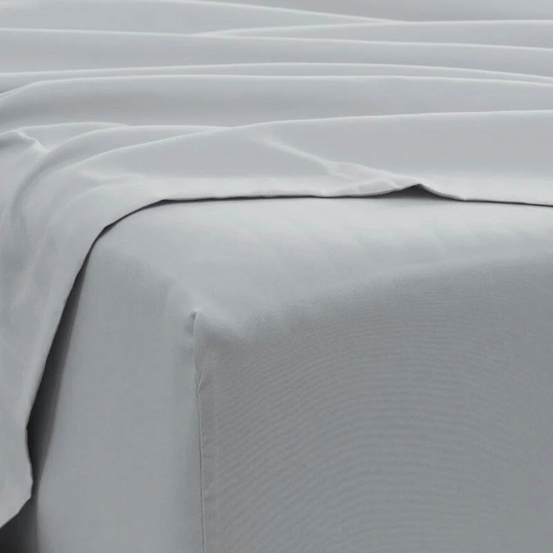Twin XL size 4 Piece Grey Wrinkle Resistant Microfiber Polyester Sheet Set - Image 4