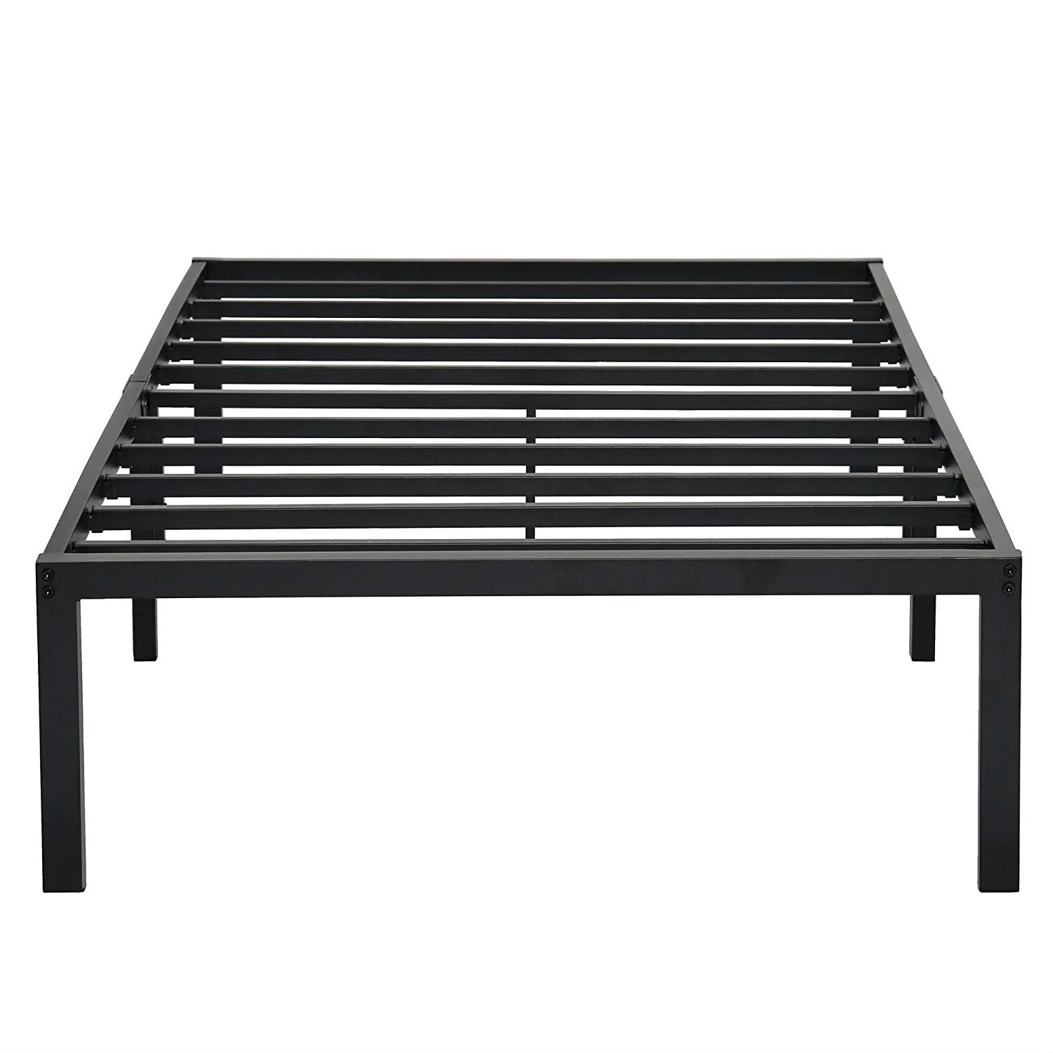 Twin XL size Heavy Duty Black Metal Platform Bed Frame - Image 2