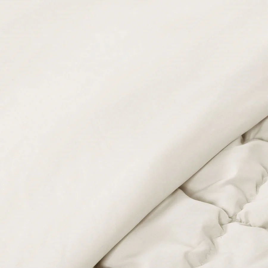 Twin/XL Soft Lightweight Puff Textured 2-Piece Comforter Set in Off White - Image 5