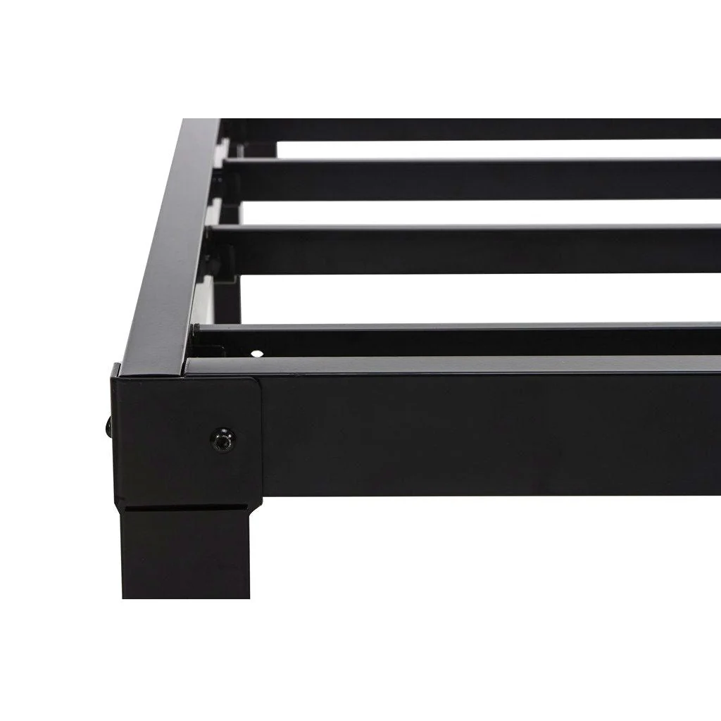 Twin XL Study Black Metal Platform Bed Frame - No Box-Springs Needed - Image 4