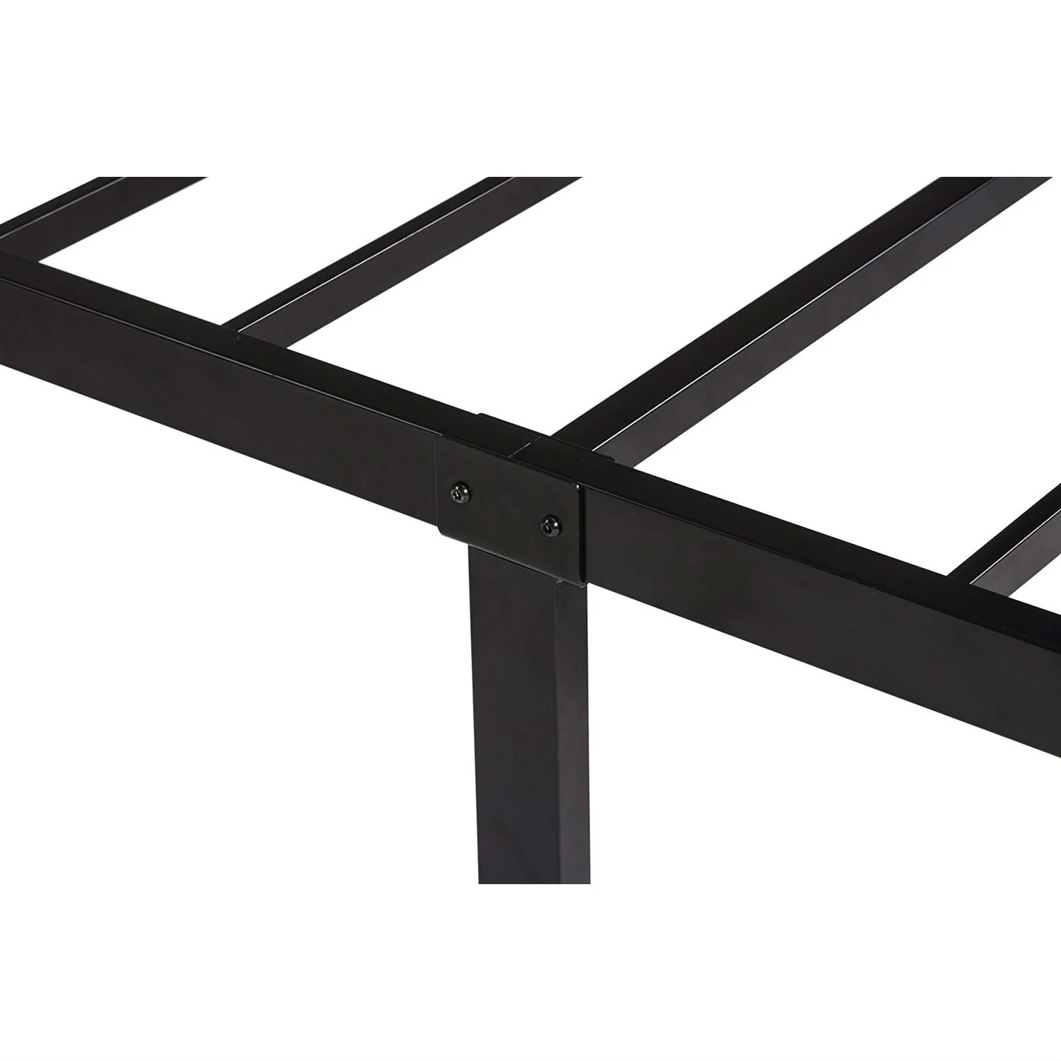 Twin XL Study Black Metal Platform Bed Frame - No Box-Springs Needed - Image 5