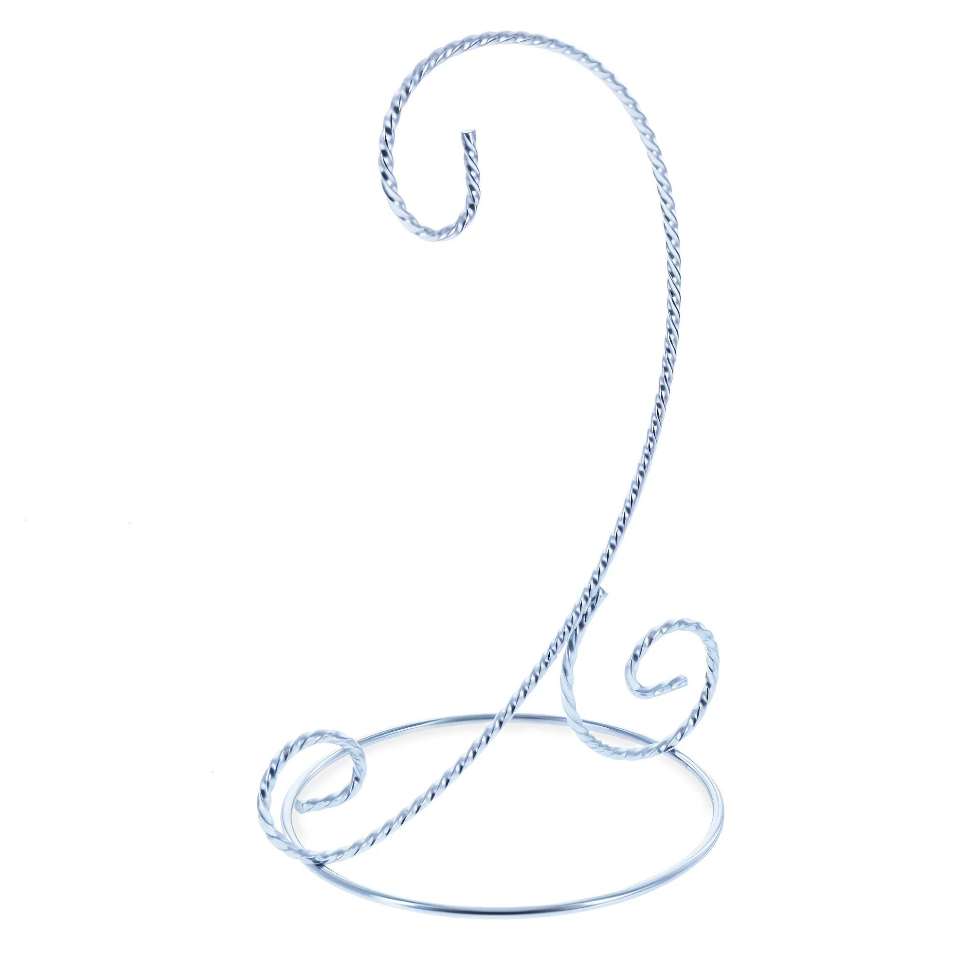 Twisted Wire Silver Metal Ornament Stand Display 7.2 Inches (Taiwan) - Image 5