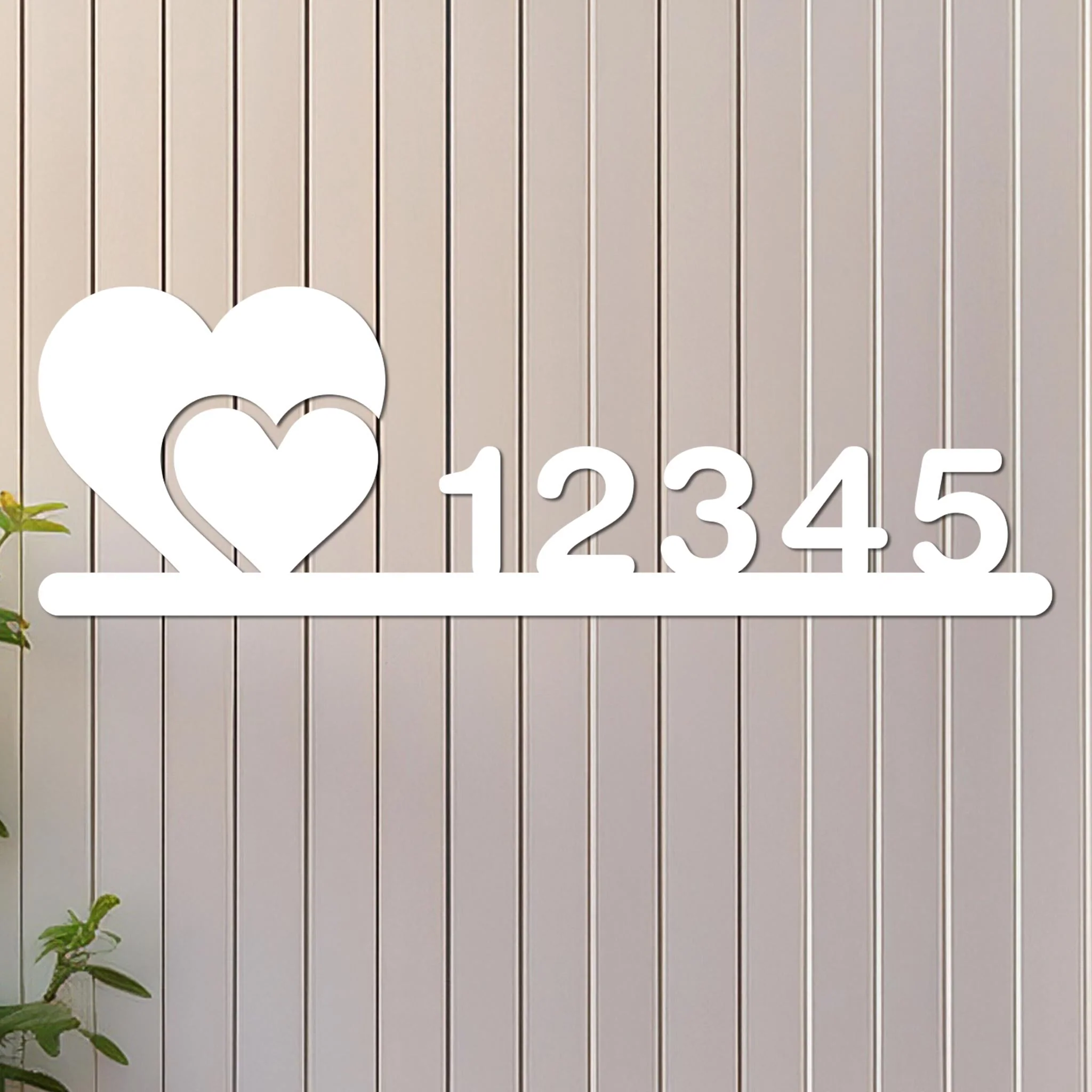 Two Hearts Address Sign - Image 2