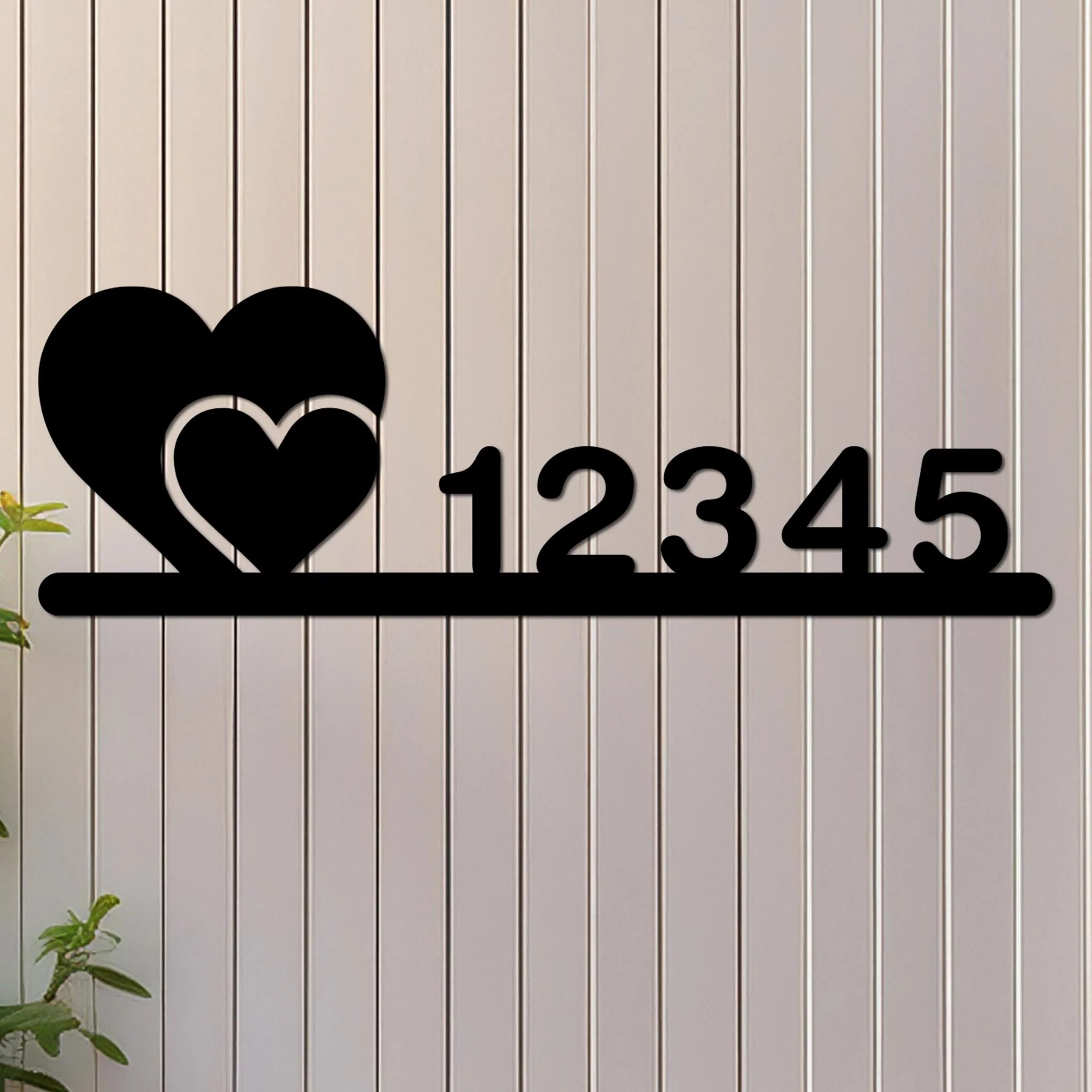 Two Hearts Address Sign - Image 3