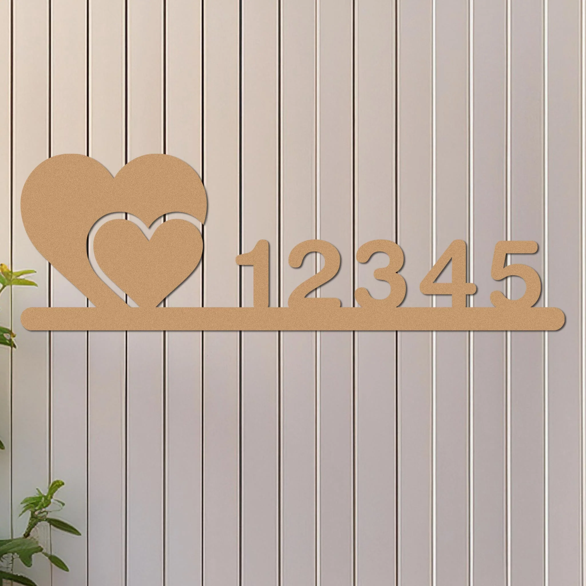 Two Hearts Address Sign - Image 6