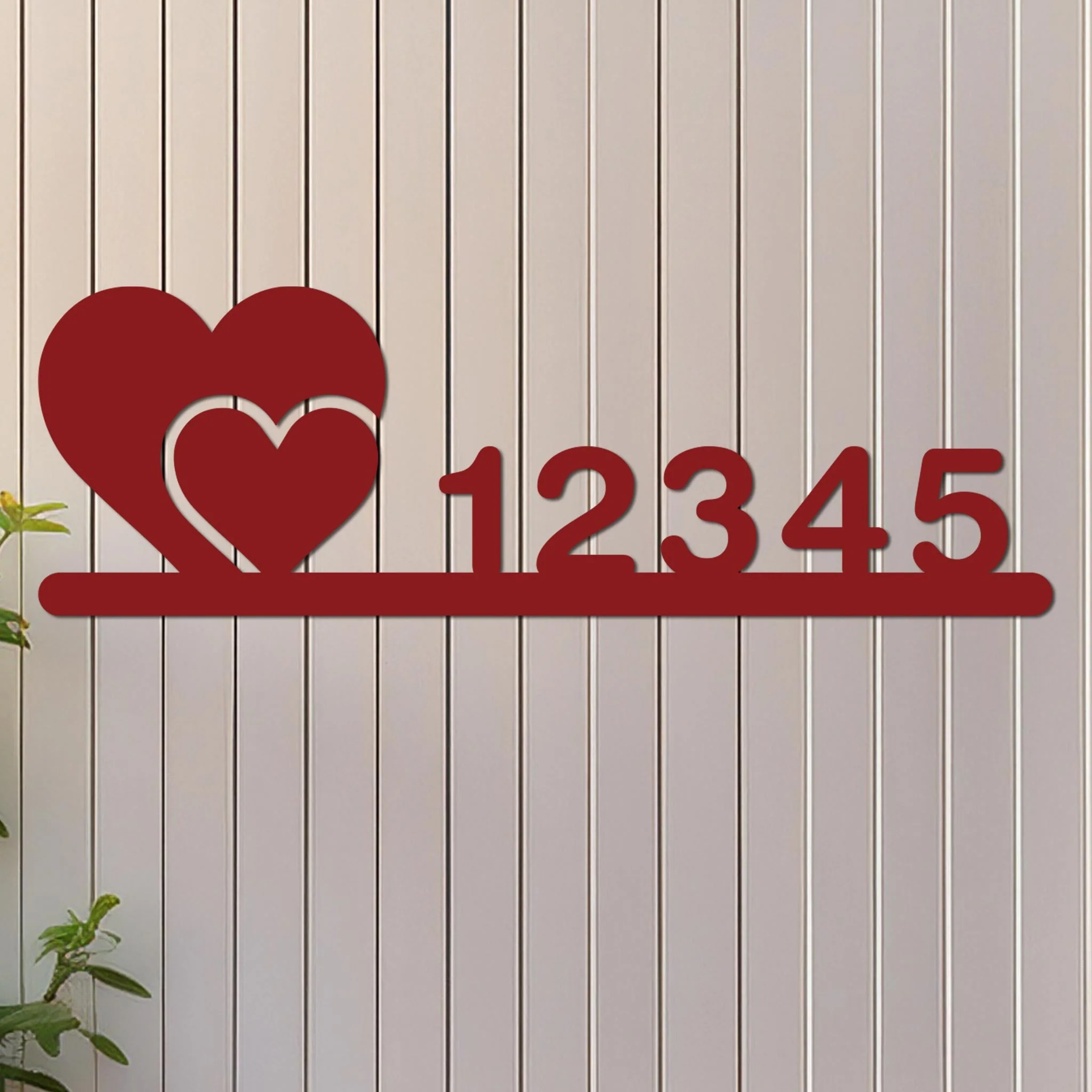 Two Hearts Address Sign - Image 9