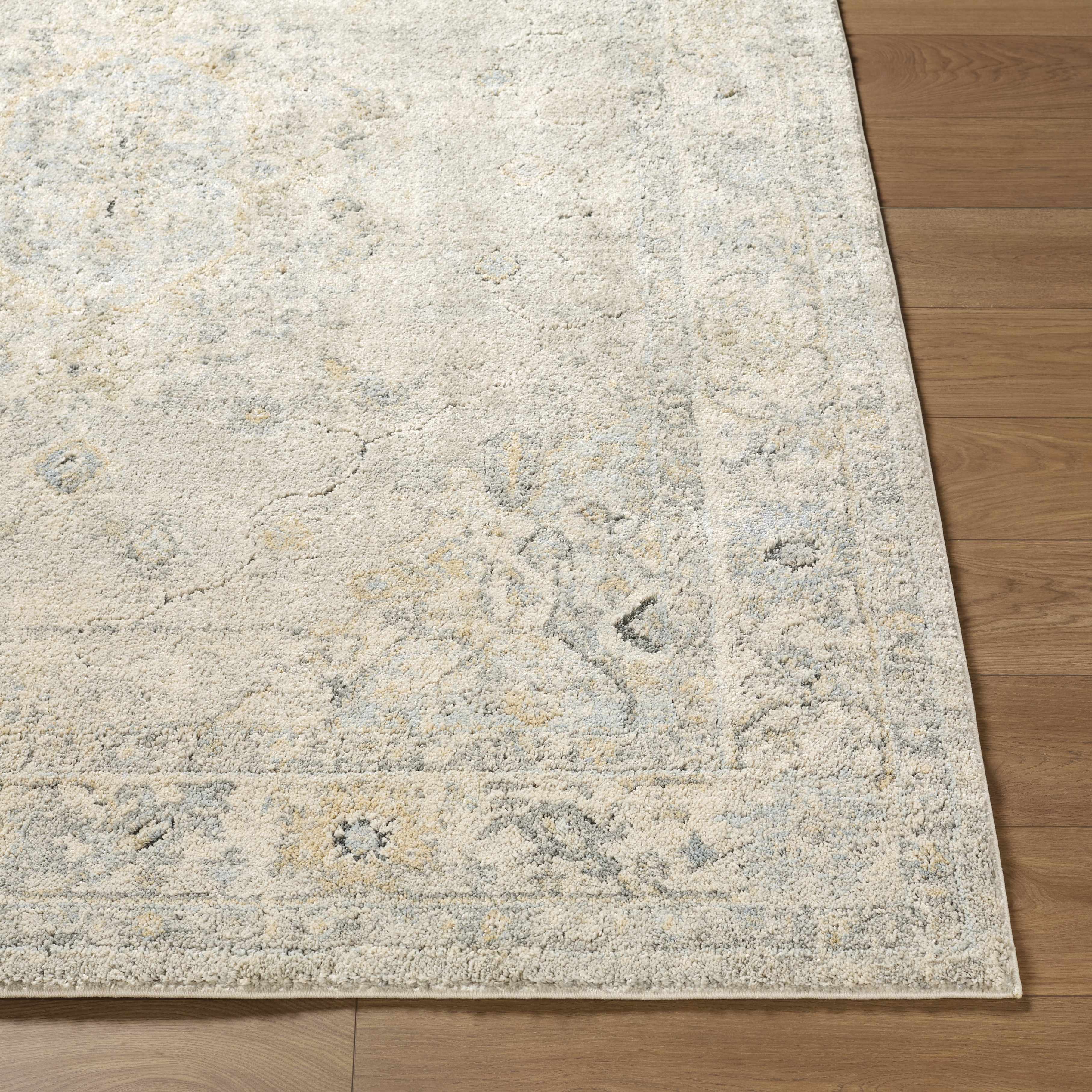 Tyche Light Gray Thick Luxe Area Rug - Image 2