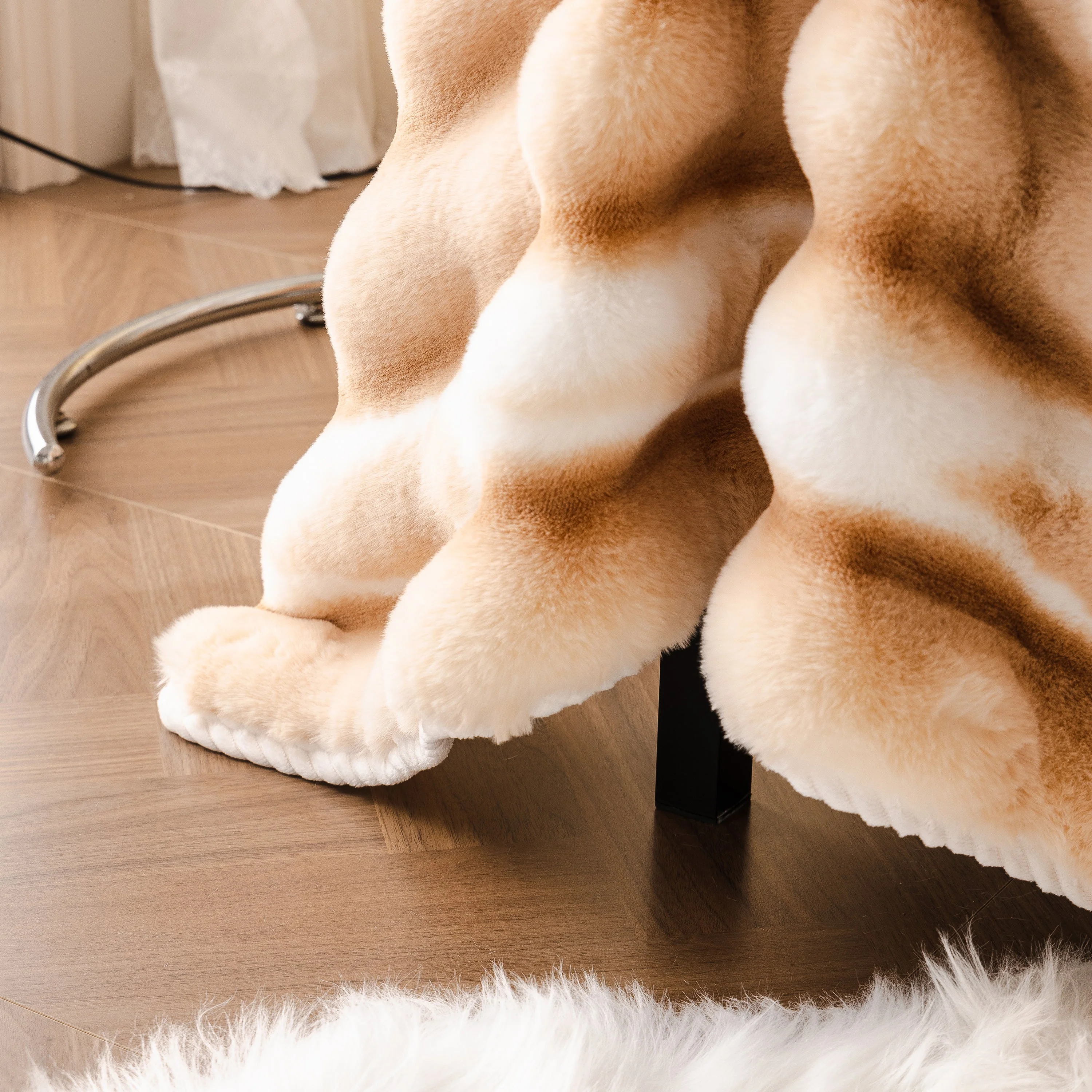 Ultra Soft Faux Fur Couch Cover – Large, Fluffy, and Elegant Sofa Throw Blanket - Image 176