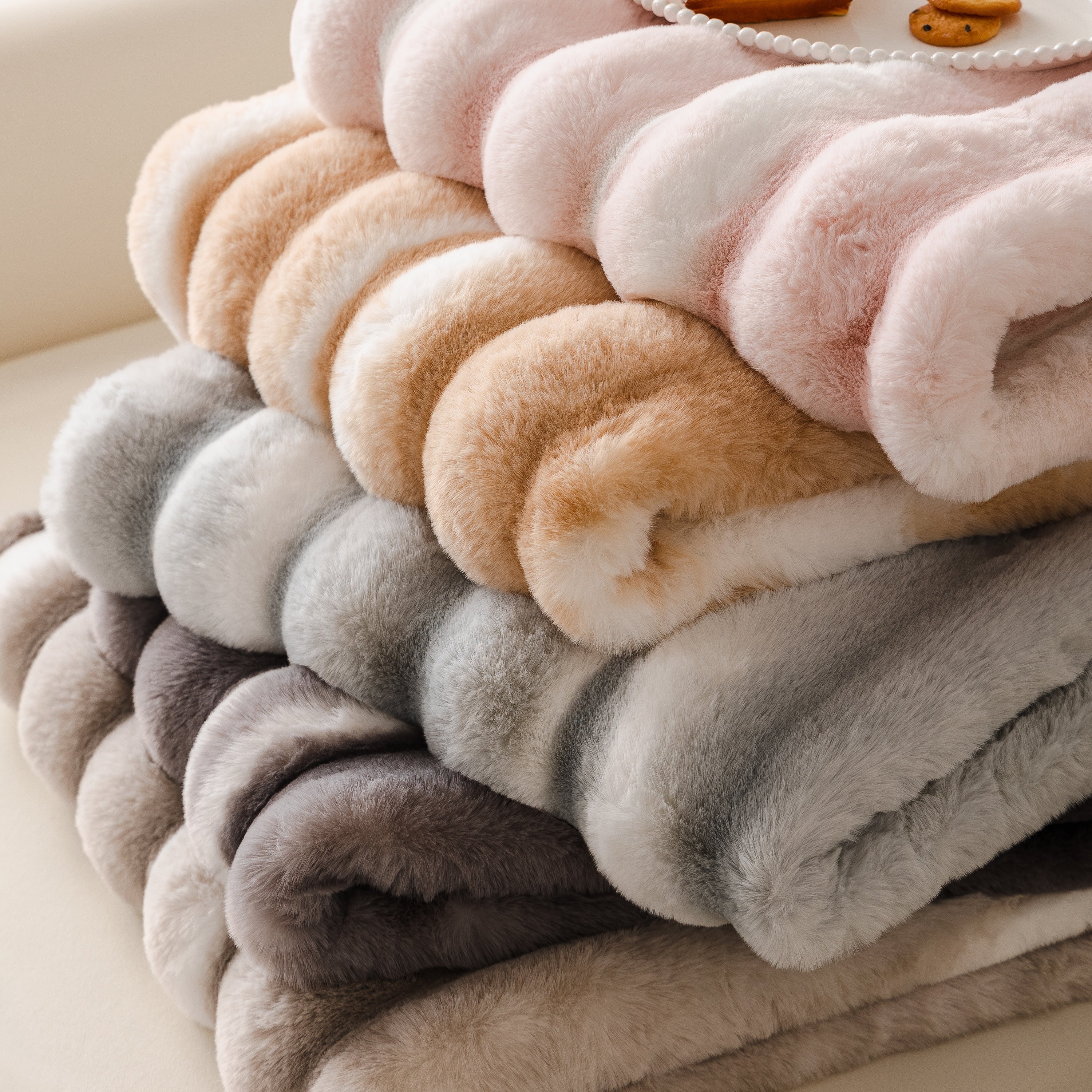 Ultra Soft Faux Fur Couch Cover – Large, Fluffy, and Elegant Sofa Throw Blanket - Image 49