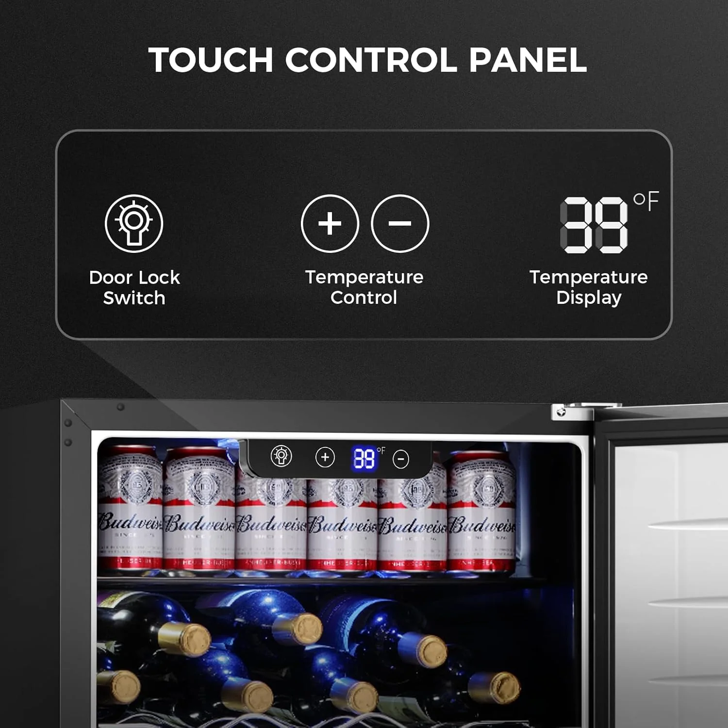 Under Counter Refrigerator, 24 Inch Double Drawer Beverage Fridge F58145 - Image 10