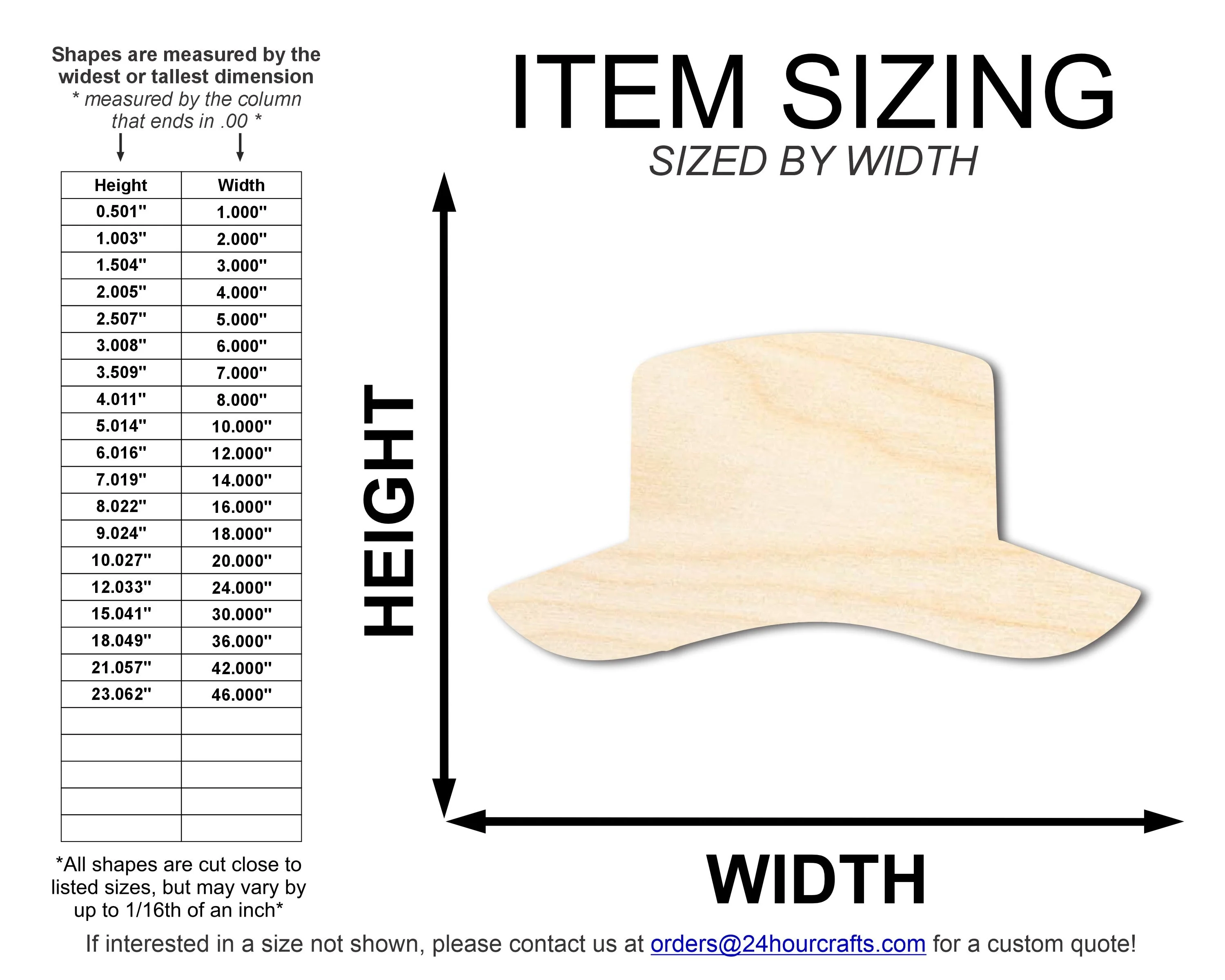 Unfinished Bucket Hat Shape | DIY Craft Cutout | up to 46" DIY - Image 2