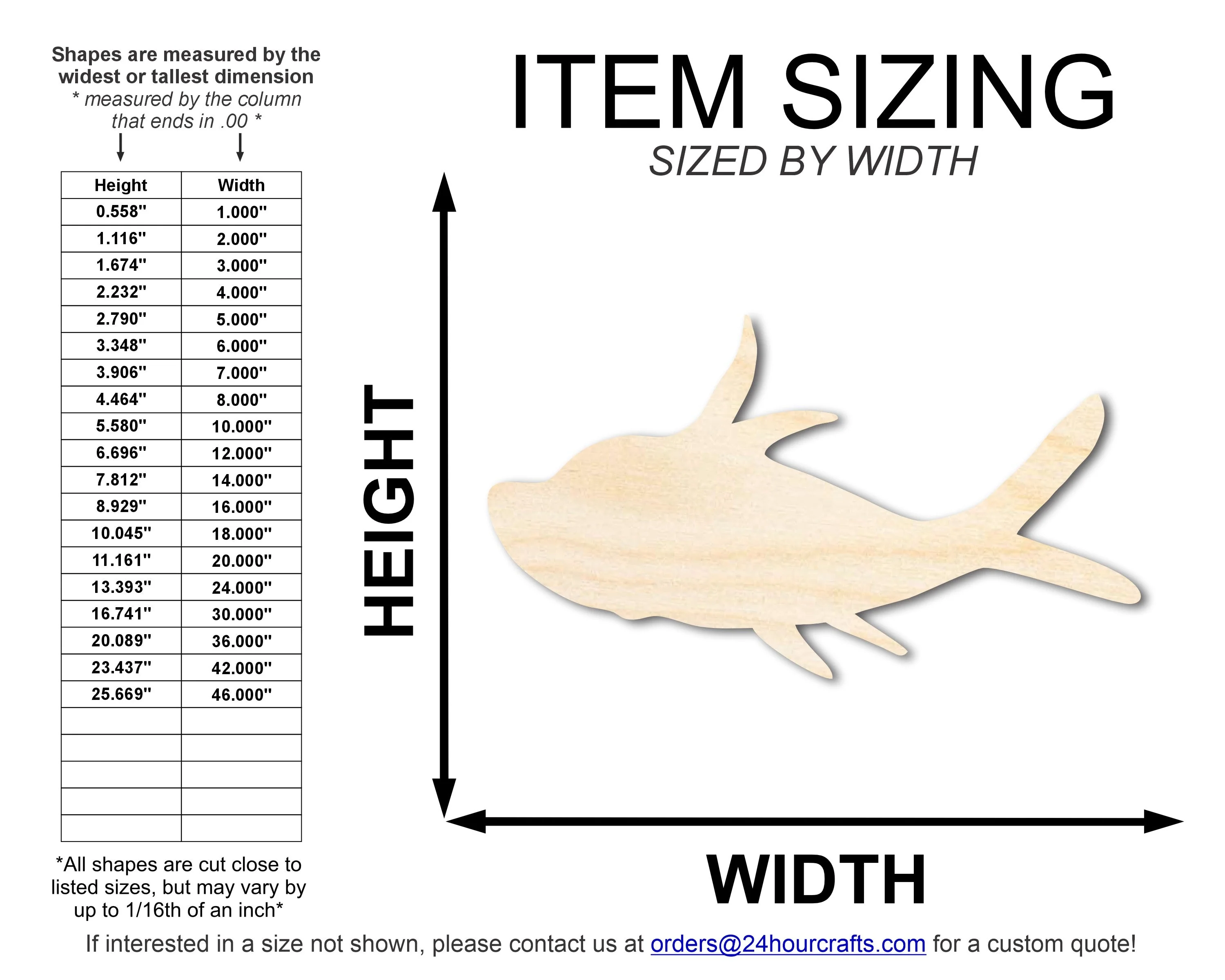 Unfinished Cartoon Fish Wood Cutout Shape | DIY Craft Cutout | up to 46" DIY - Image 2