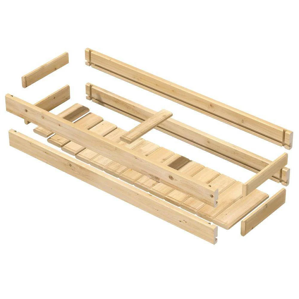 Unfinished Cedar Wood Garden Planter Box 46-inch x 11-inch - Made in USA - Image 2