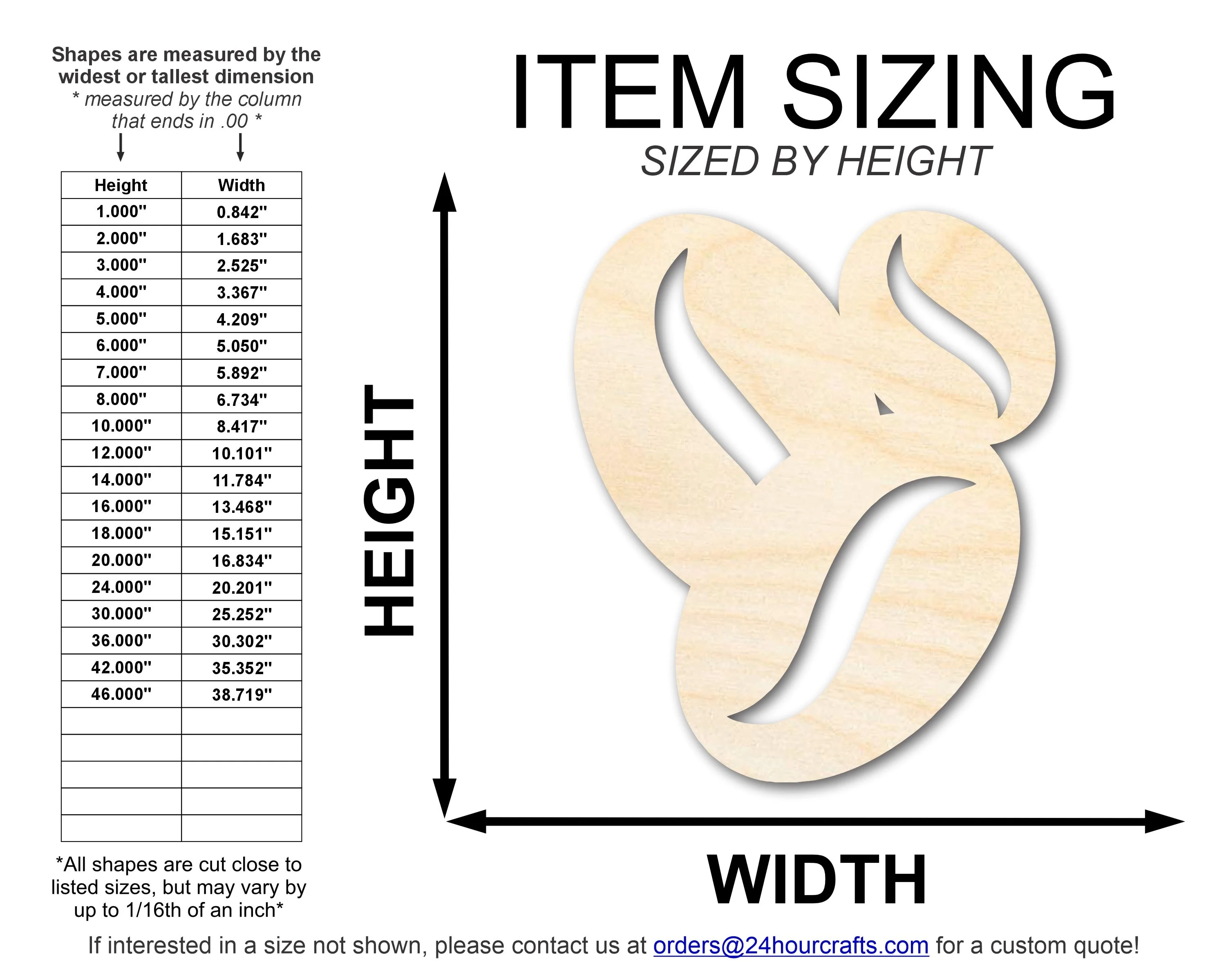 Unfinished Coffee Beans Shape | DIY Craft Cutout | up to 46" DIY - Image 2