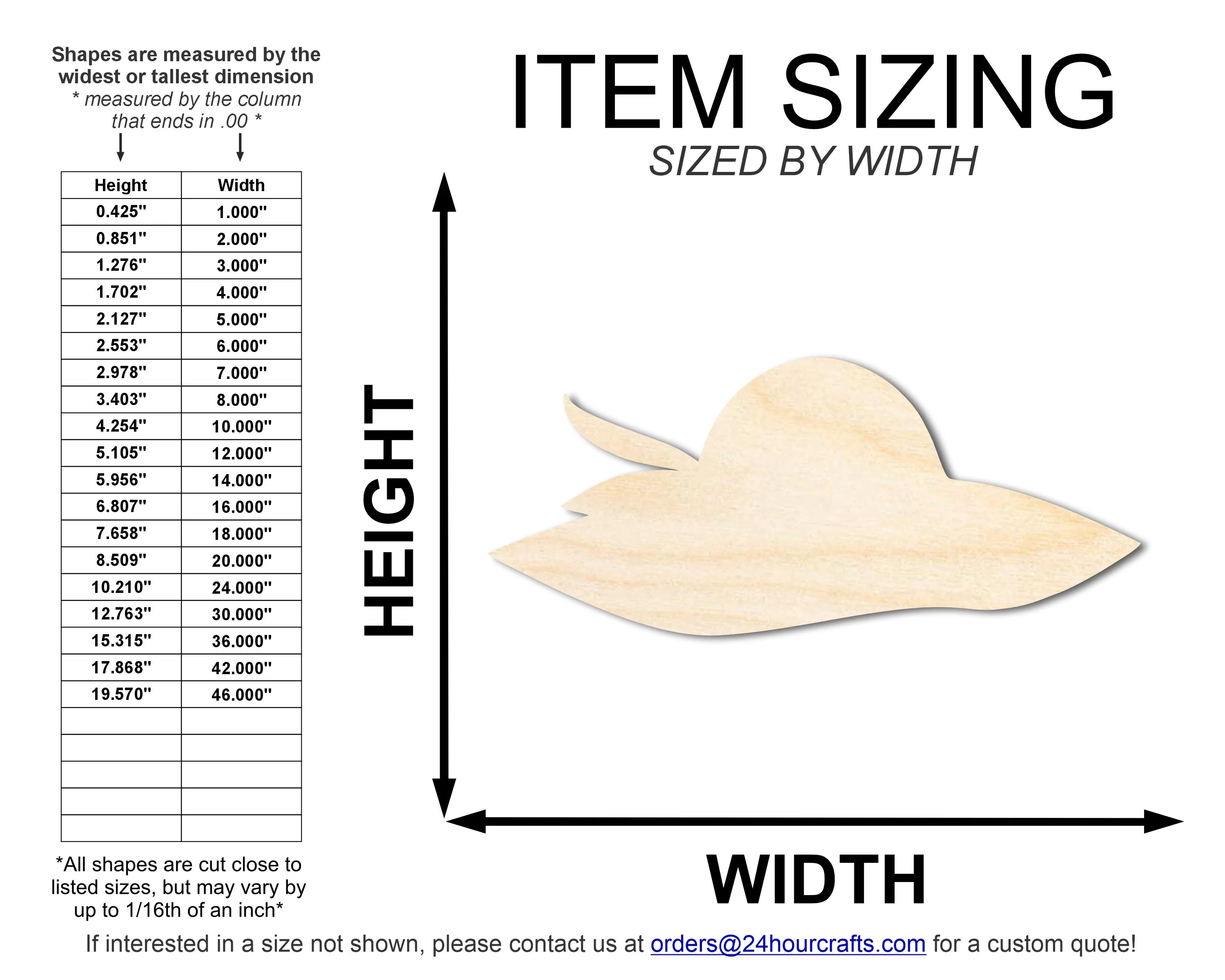 Unfinished Fascinator Hat Shape | DIY Craft Cutout | up to 46" DIY - Image 2
