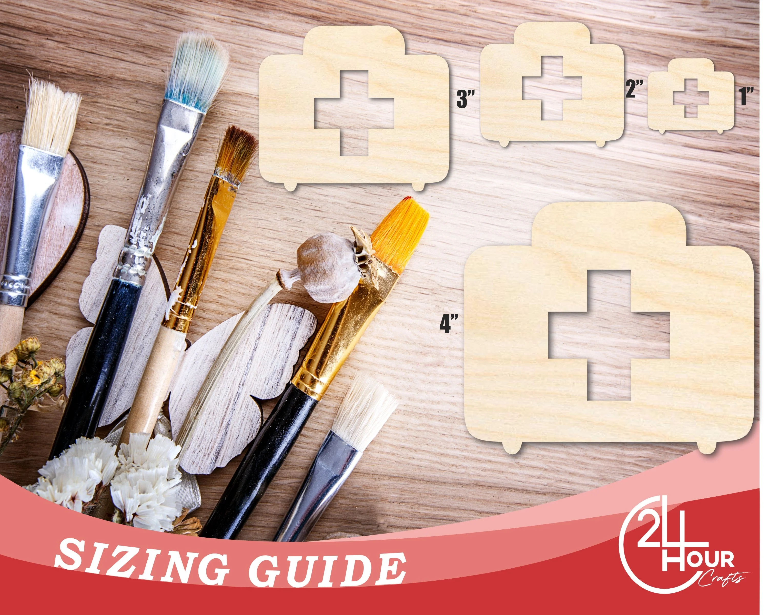 Unfinished First Aid Shape | DIY Craft Cutout | up to 46" DIY - Image 3