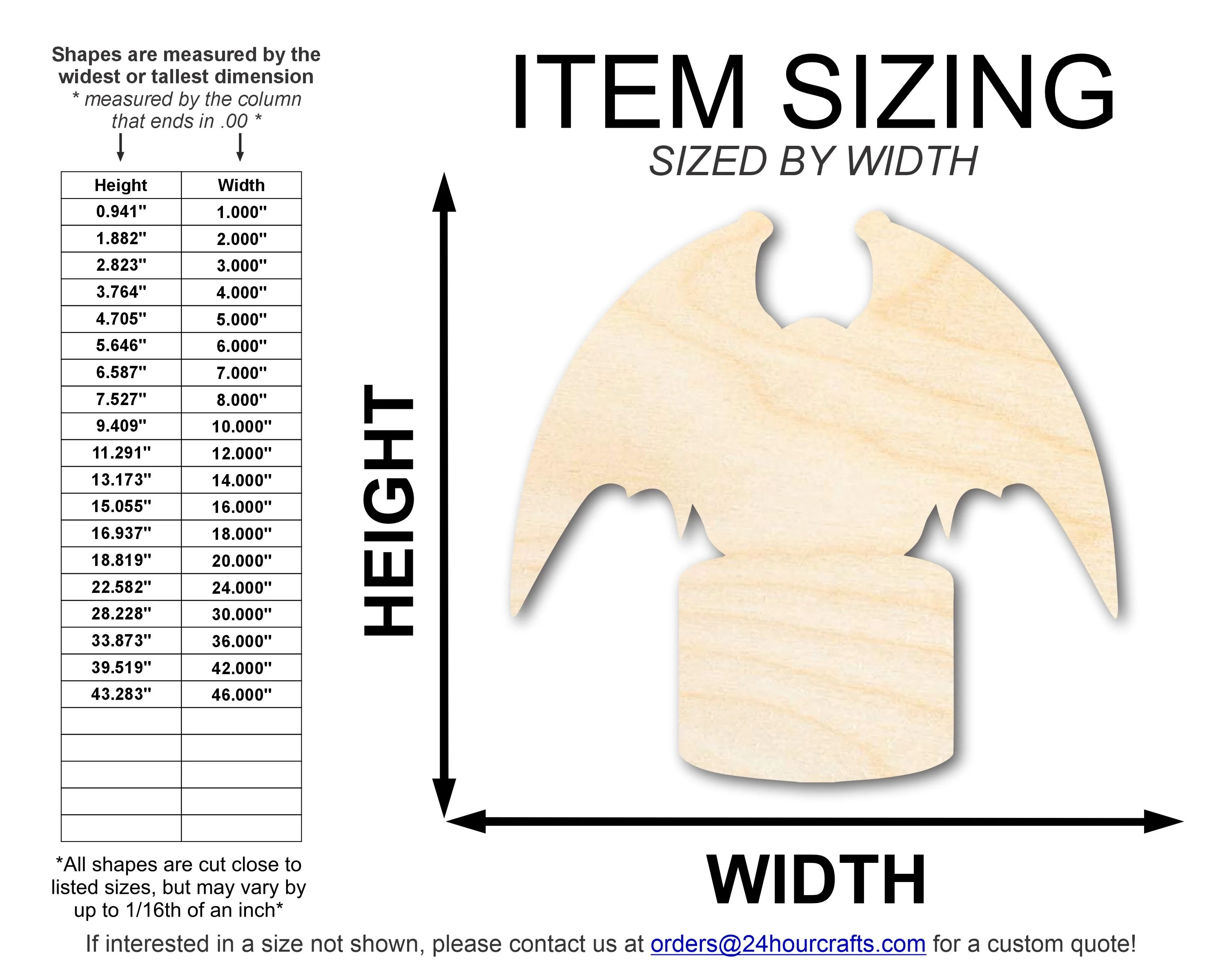 Unfinished Gargoyle Statue Shape | DIY Craft Cutout | up to 46" DIY - Image 2