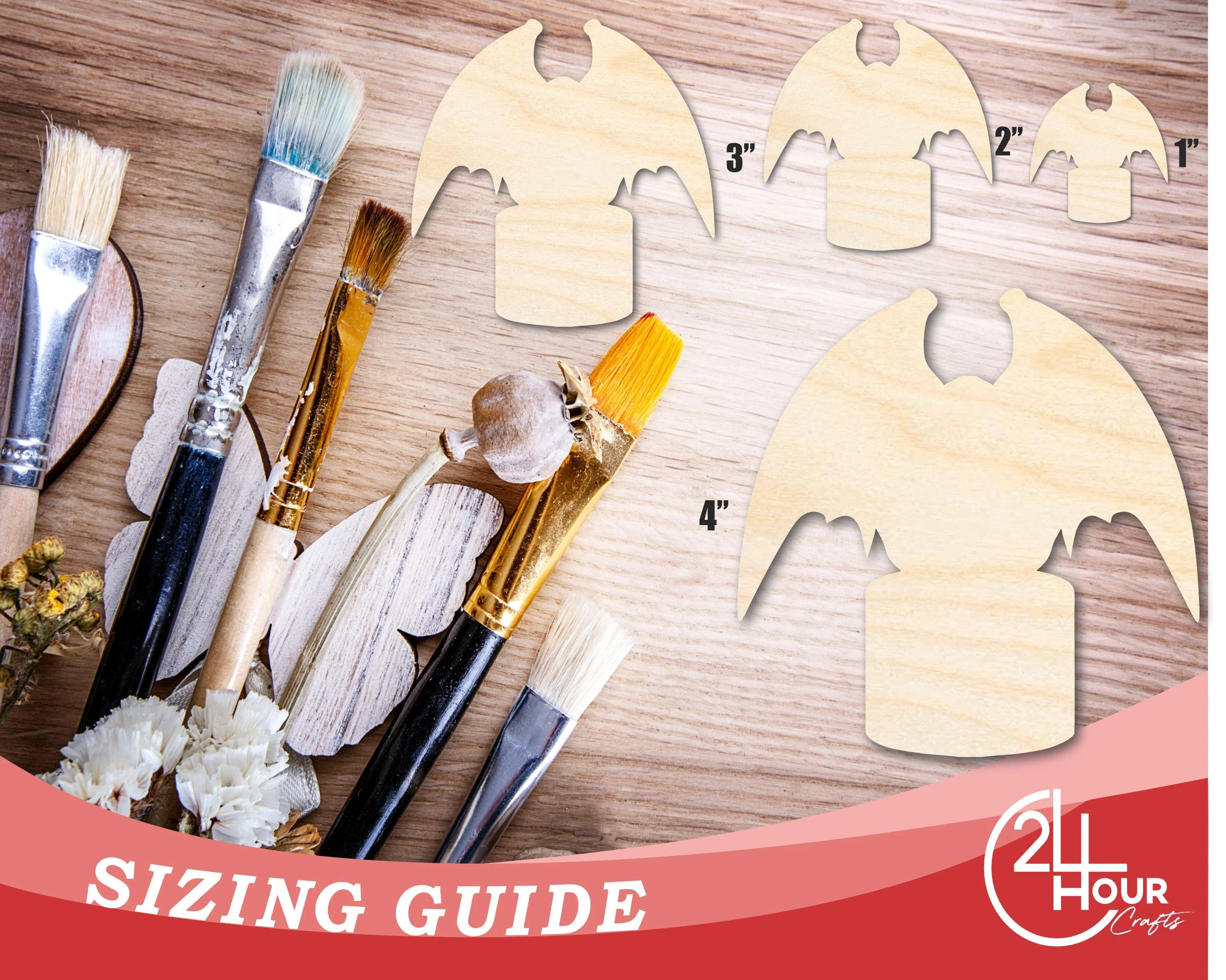Unfinished Gargoyle Statue Shape | DIY Craft Cutout | up to 46" DIY - Image 3