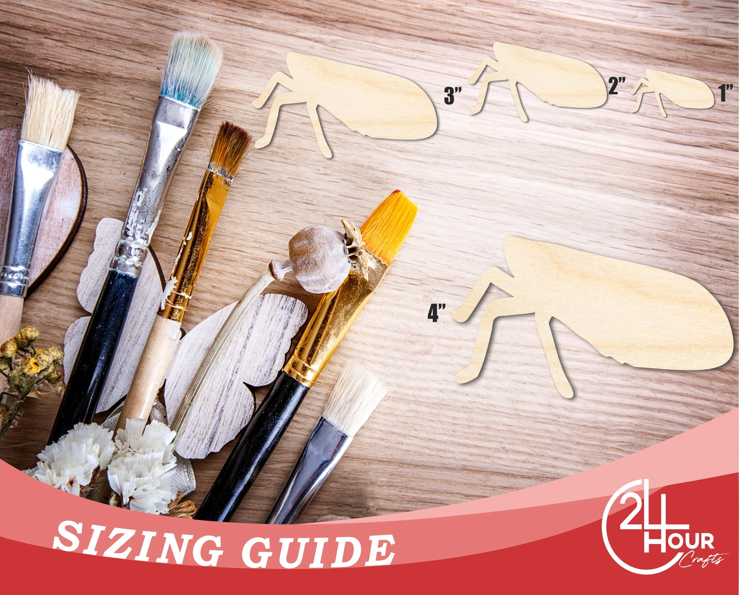 Unfinished Lanternfly Shape | DIY Craft Cutout | up to 46" DIY - Image 3