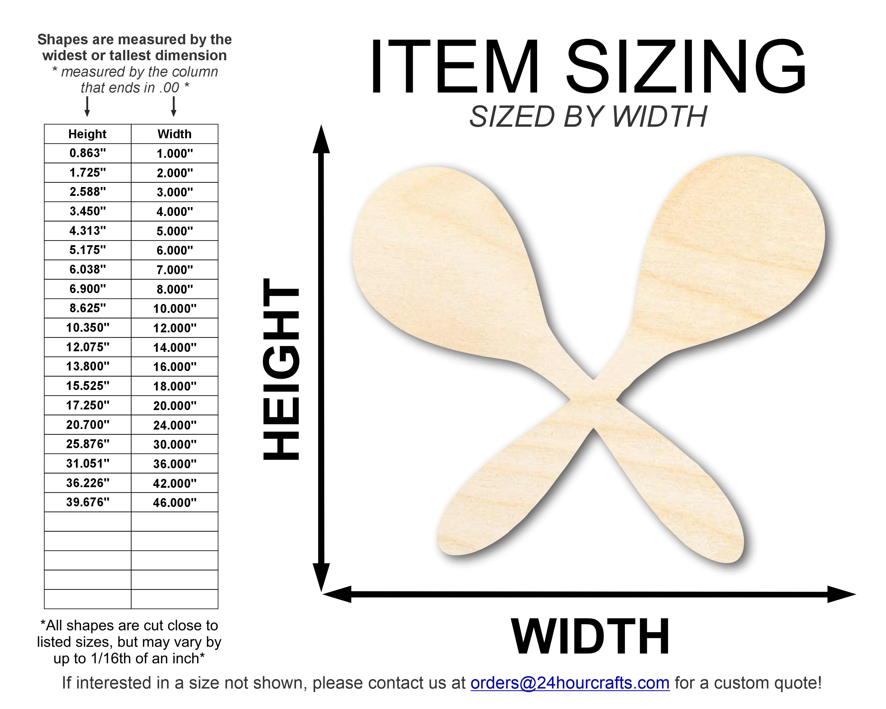 Unfinished Maraca Shape | DIY Craft Cutout | up to 46" DIY - Image 2