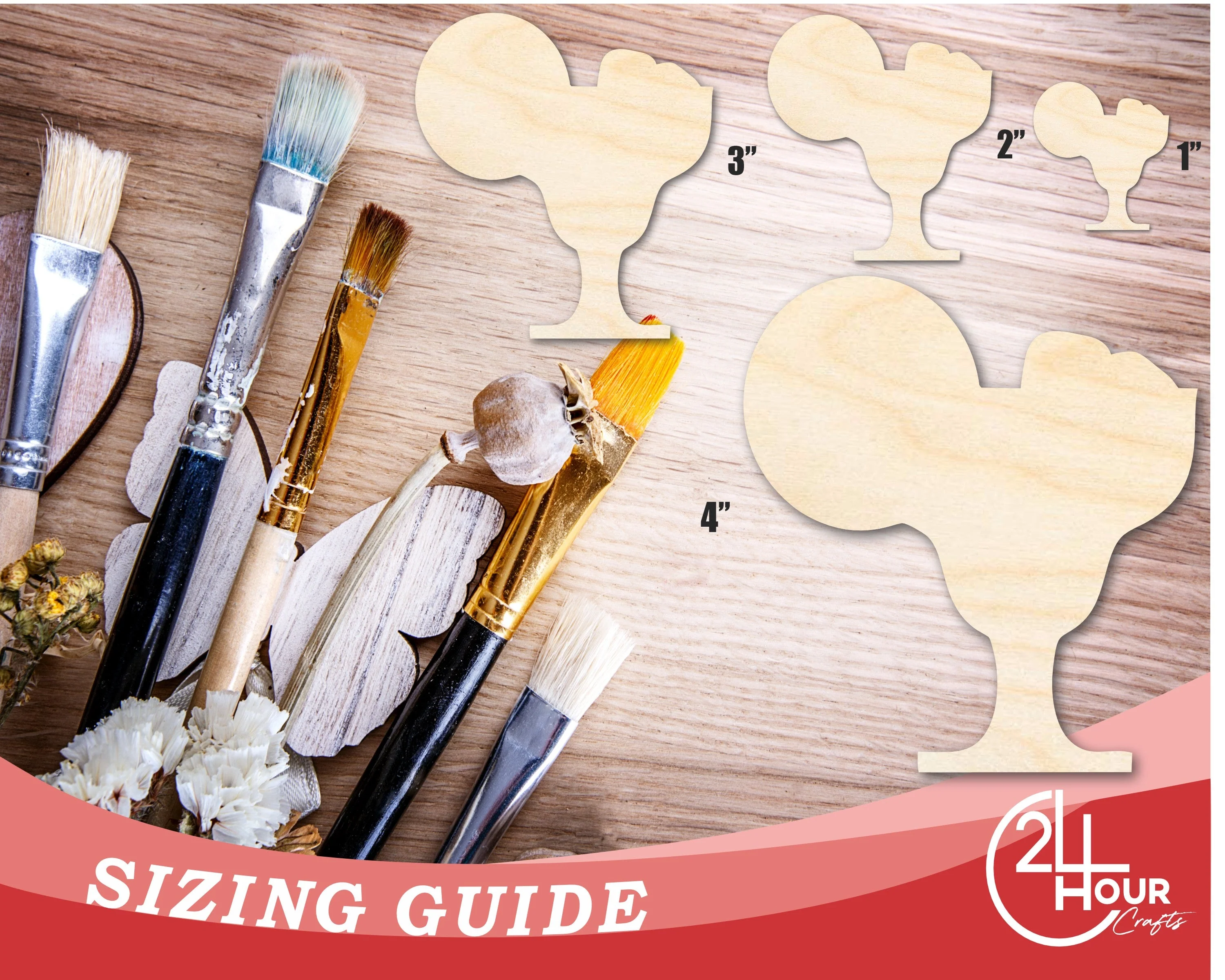 Unfinished Margarita Silhouette | DIY Craft Cutout | up to 46" DIY - Image 3