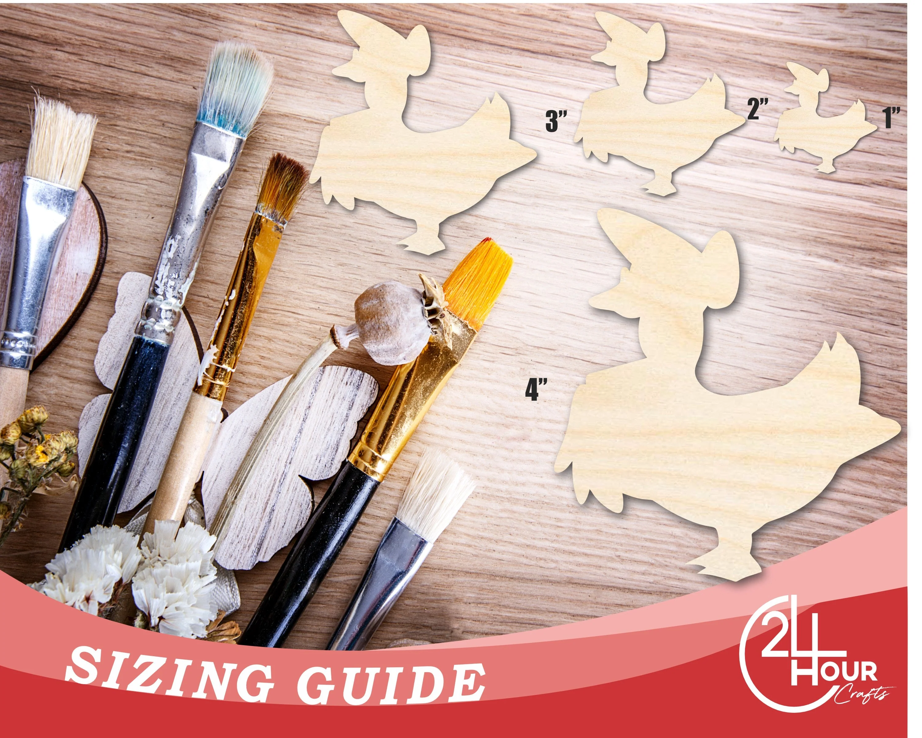 Unfinished Mother Goose Wood Cutout Shape | DIY Craft Cutout | up to 46" DIY - Image 3