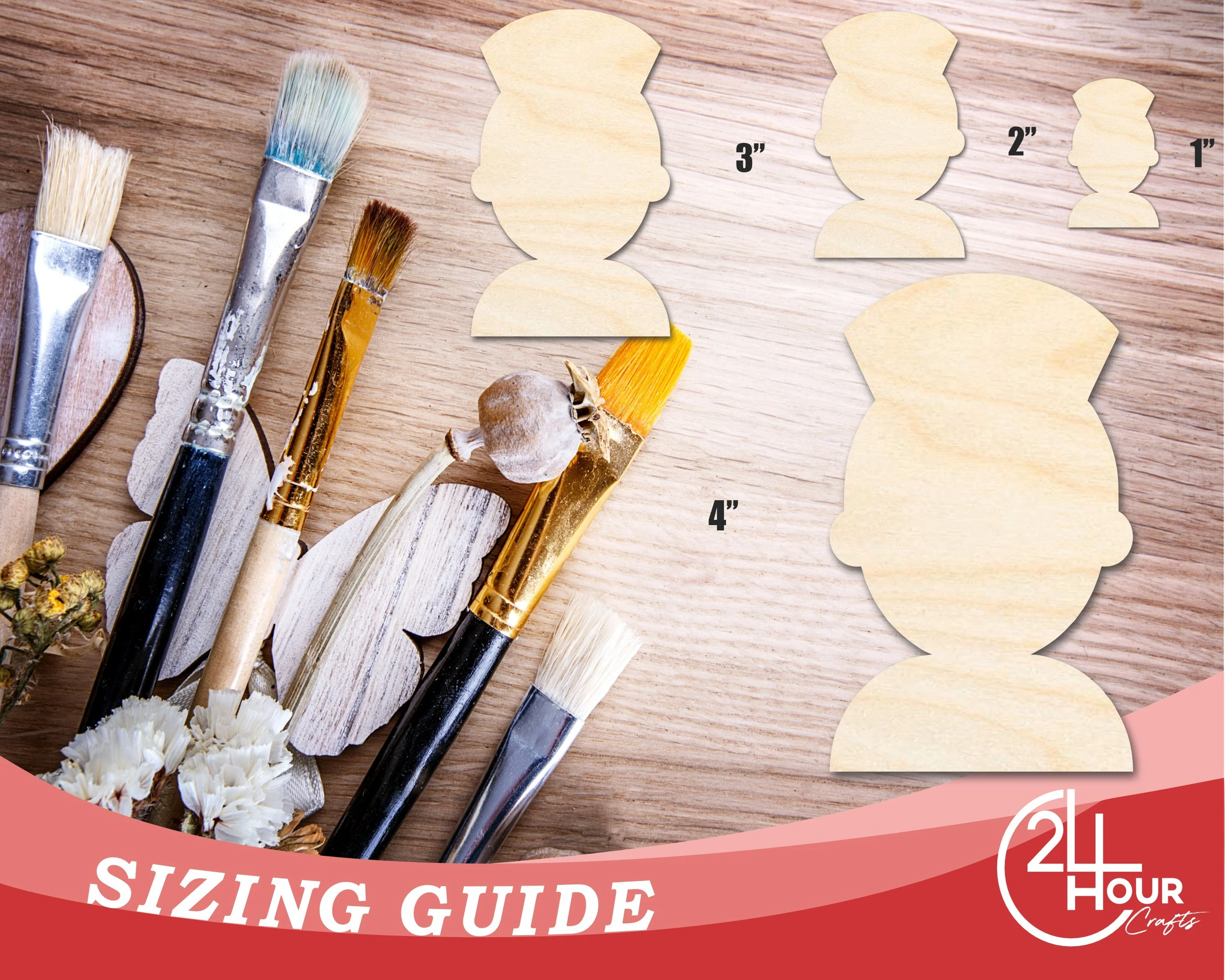 Unfinished Nurse Shape | DIY Craft Cutout | up to 46" DIY - Image 3