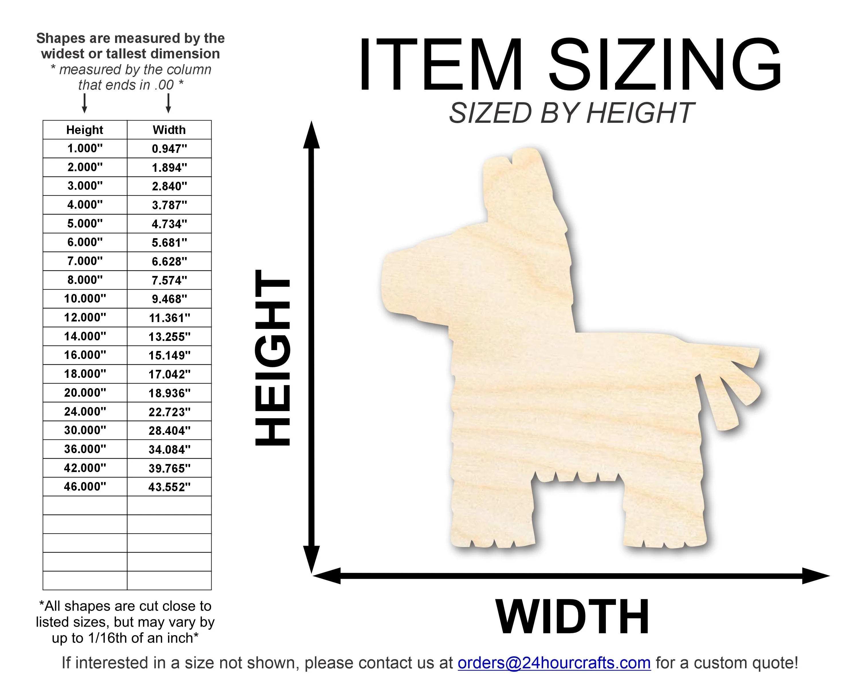 Unfinished Pinata Shape | DIY Craft Cutout | up to 46" DIY - Image 2