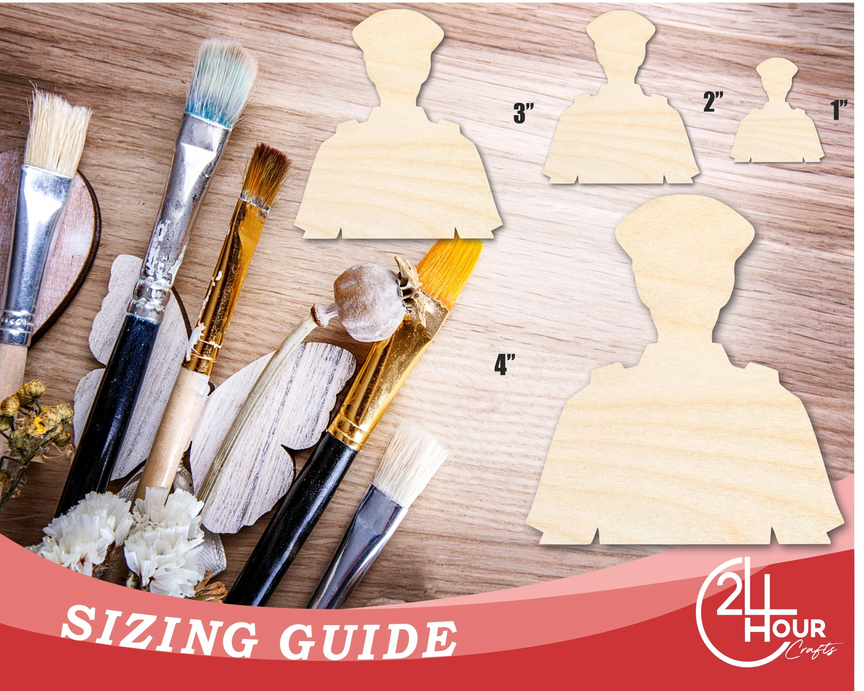 Unfinished Police Officer Shape | DIY Craft Cutout | up to 46" DIY - Image 3