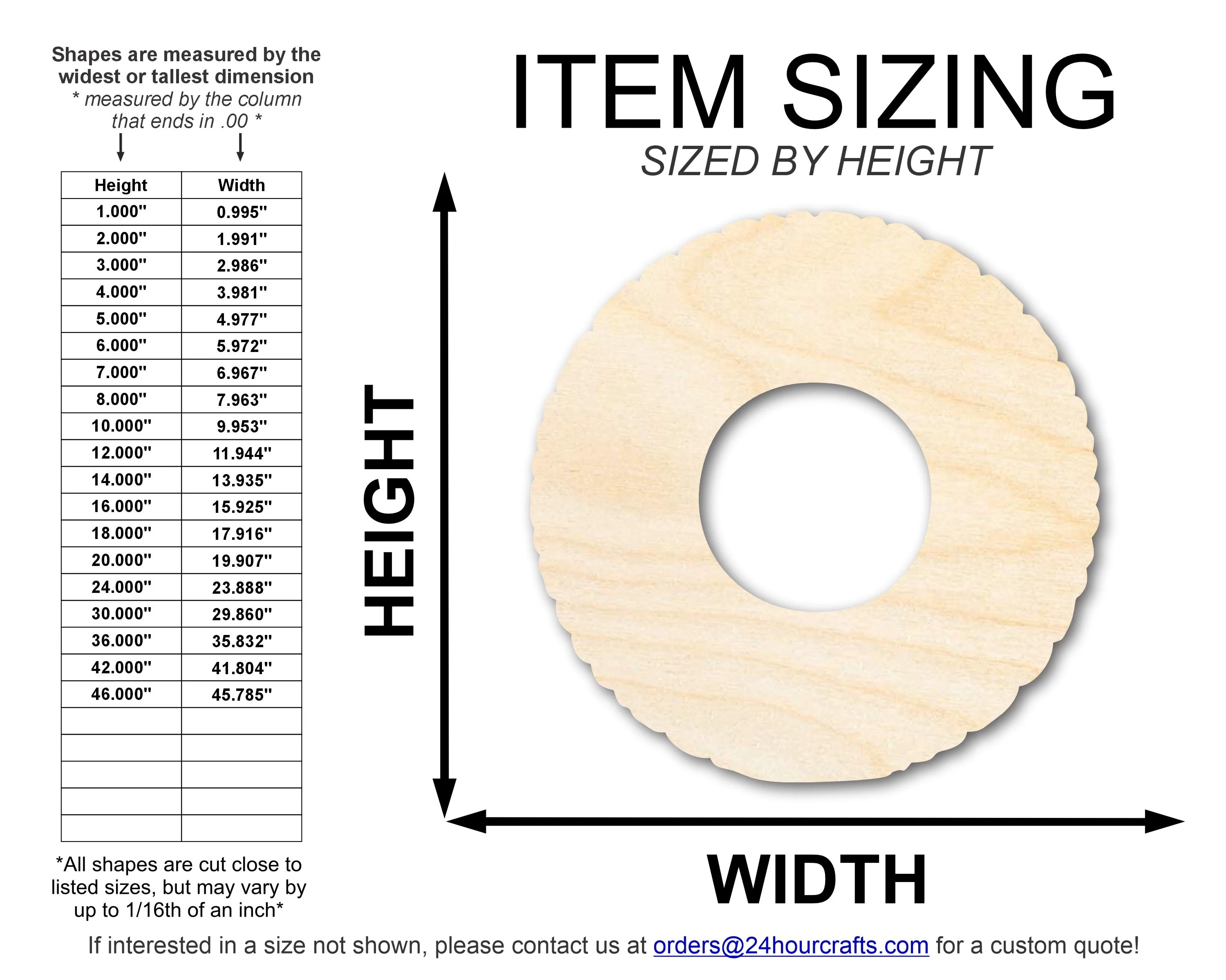 Unfinished Pool Float Shape | DIY Craft Cutout | up to 46" DIY - Image 2