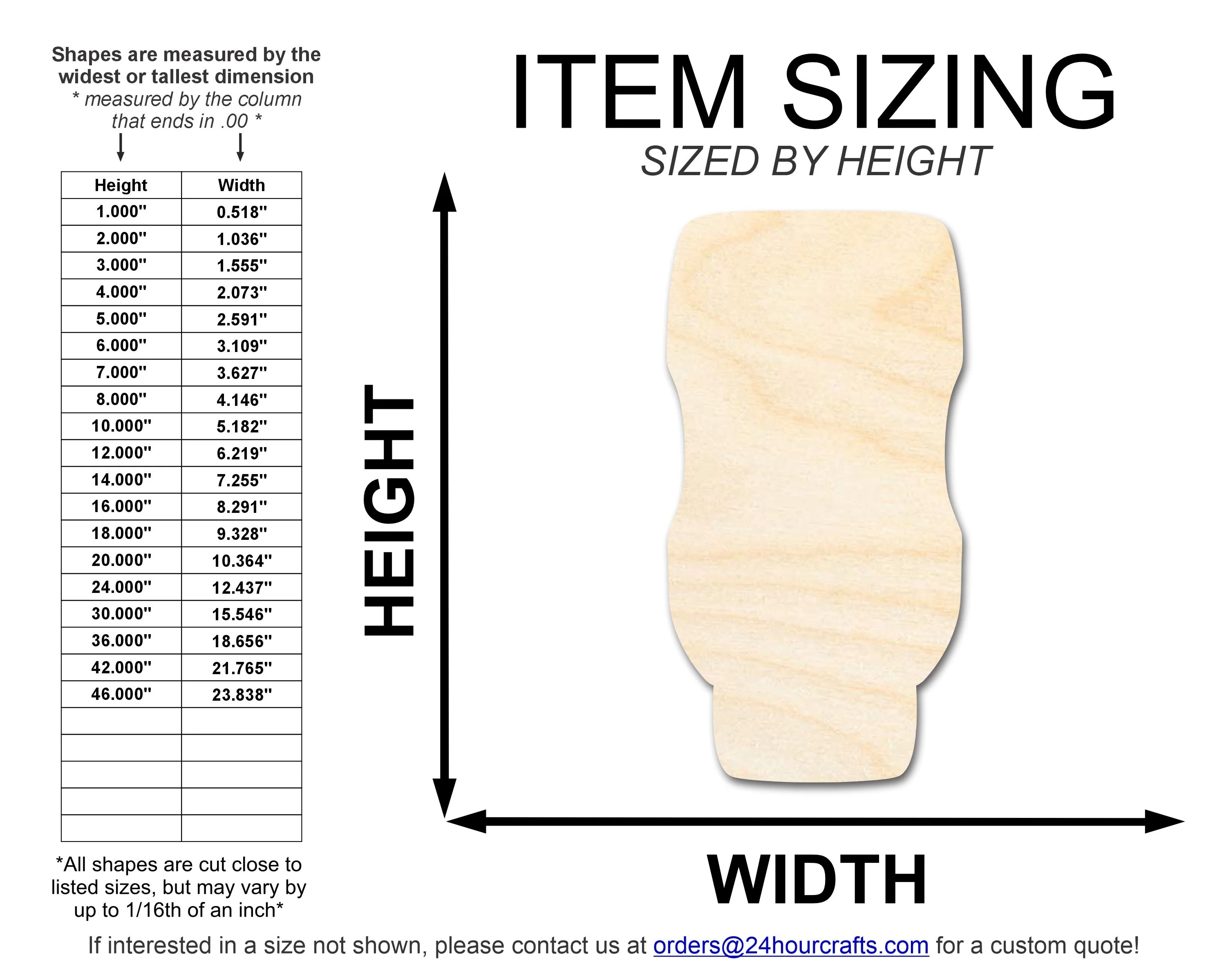 Unfinished Relish Bottle Shape | DIY Craft Cutout | up to 46" DIY - Image 2