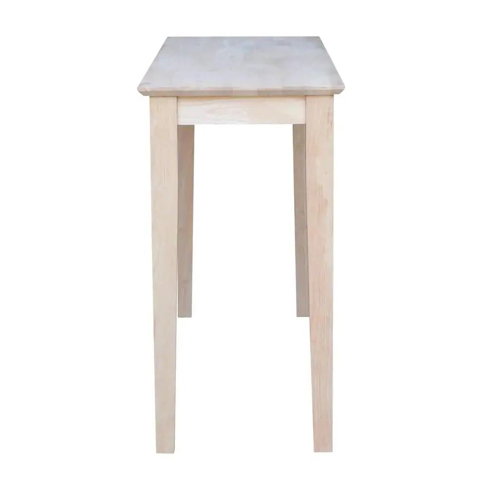 Unfinished Solid Wood 4-ft. Farmhouse Console Sofa Table - Image 3