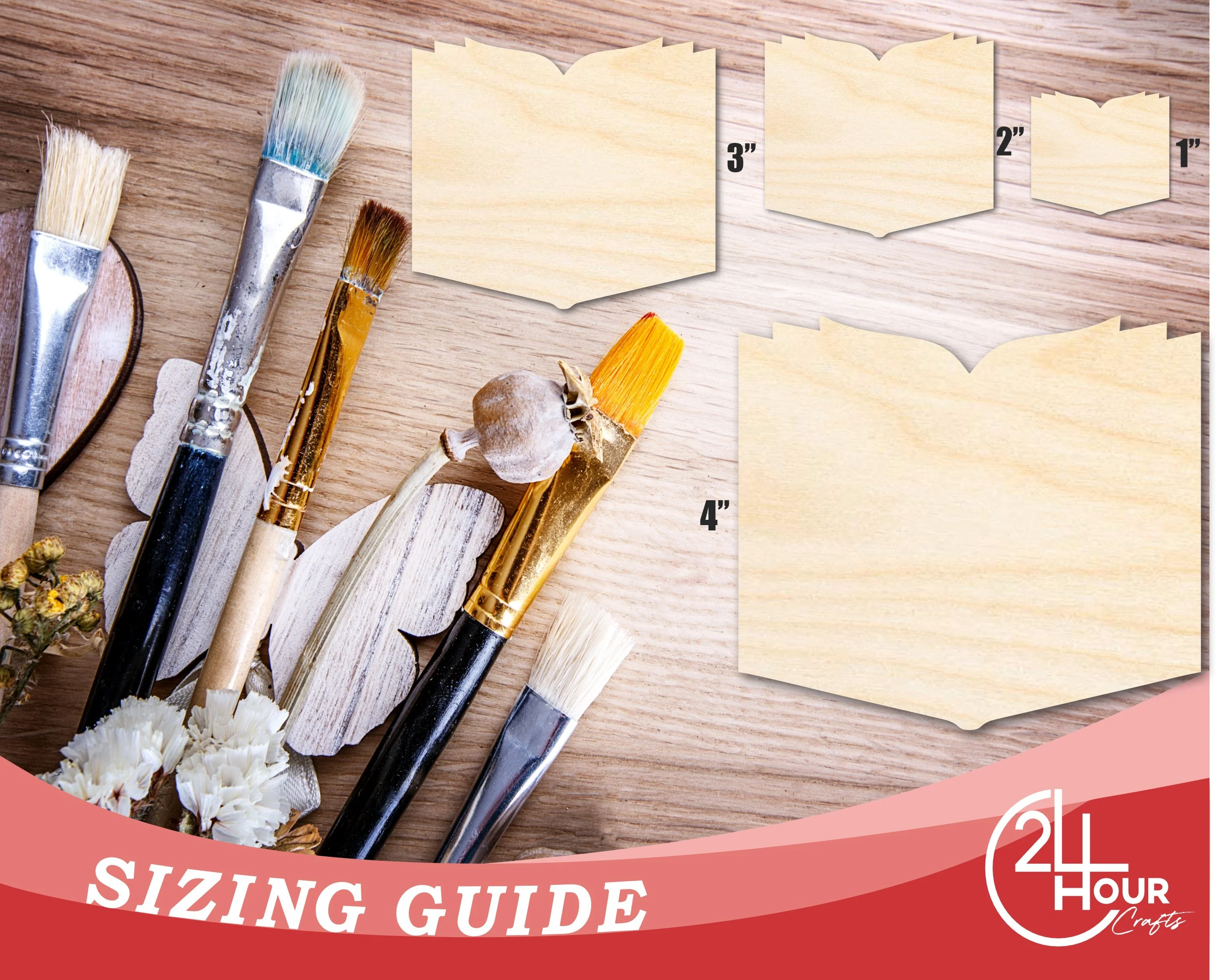Unfinished Storybook Wood Cutout Shape | DIY Craft Cutout | up to 46" DIY - Image 3