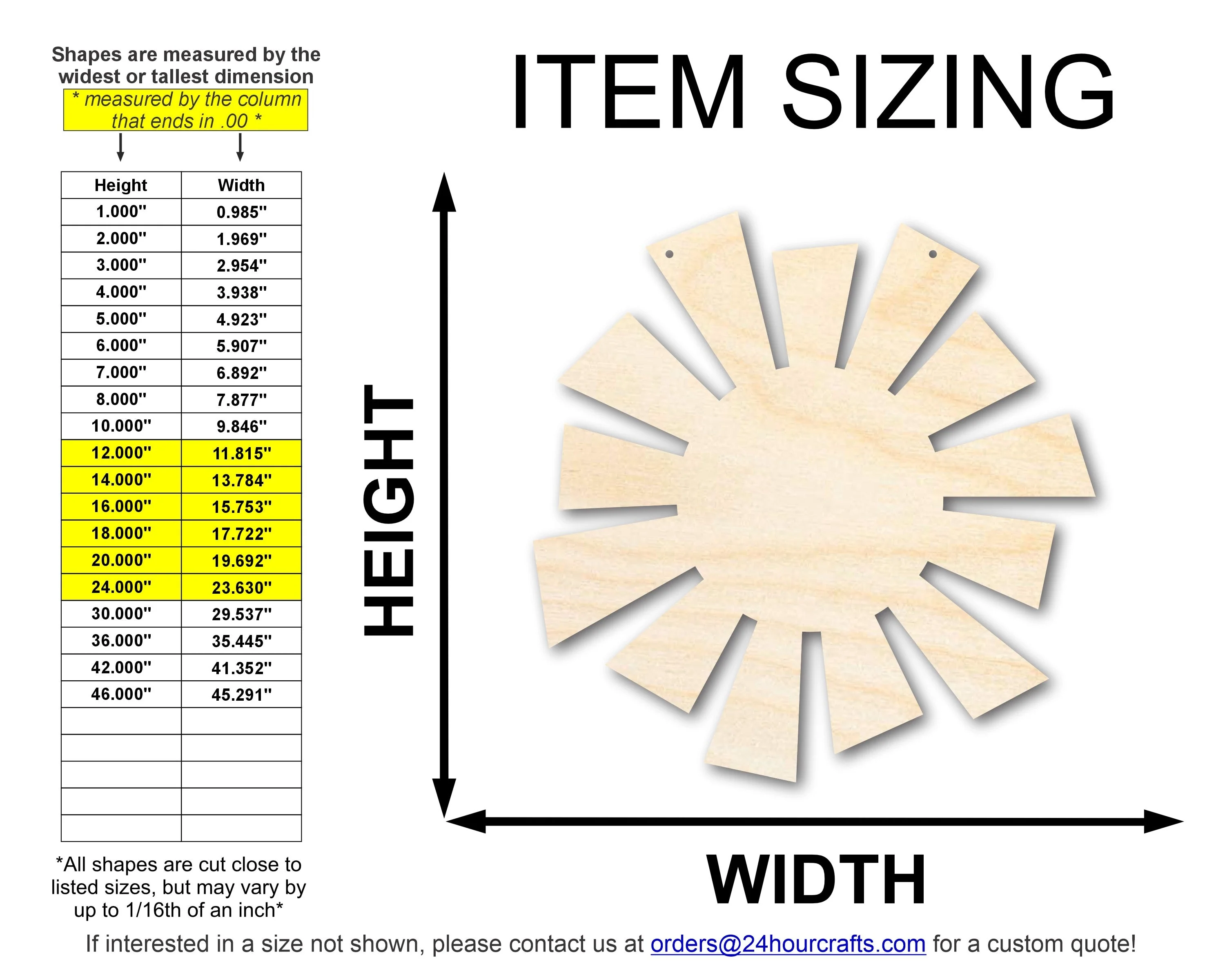 Unfinished Sun Door Hanger | DIY Craft Cutout | Door Hanger | up to 46" DIY - Image 2