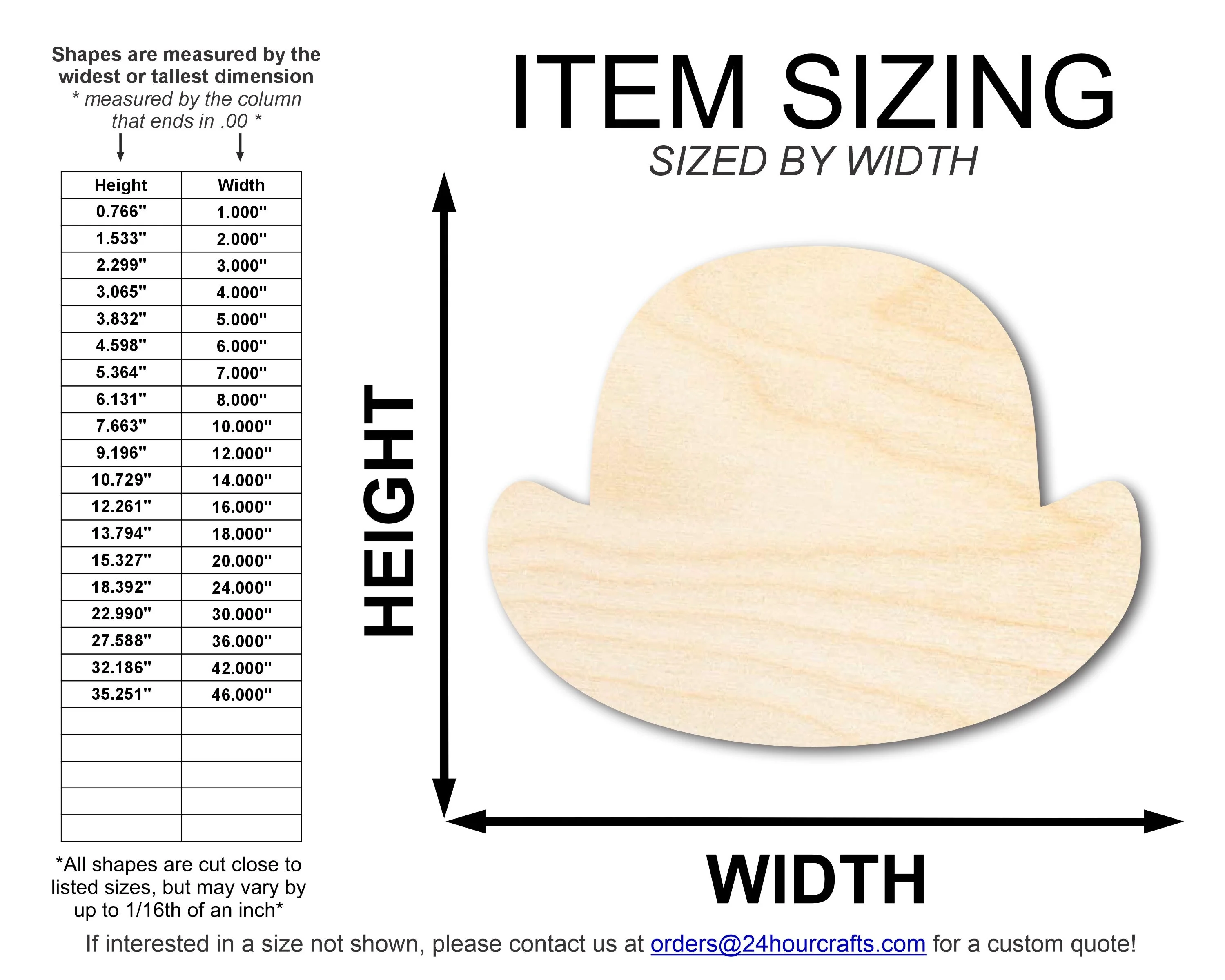 Unfinished Top Hat Shape | DIY Craft Cutout | up to 46" DIY - Image 2
