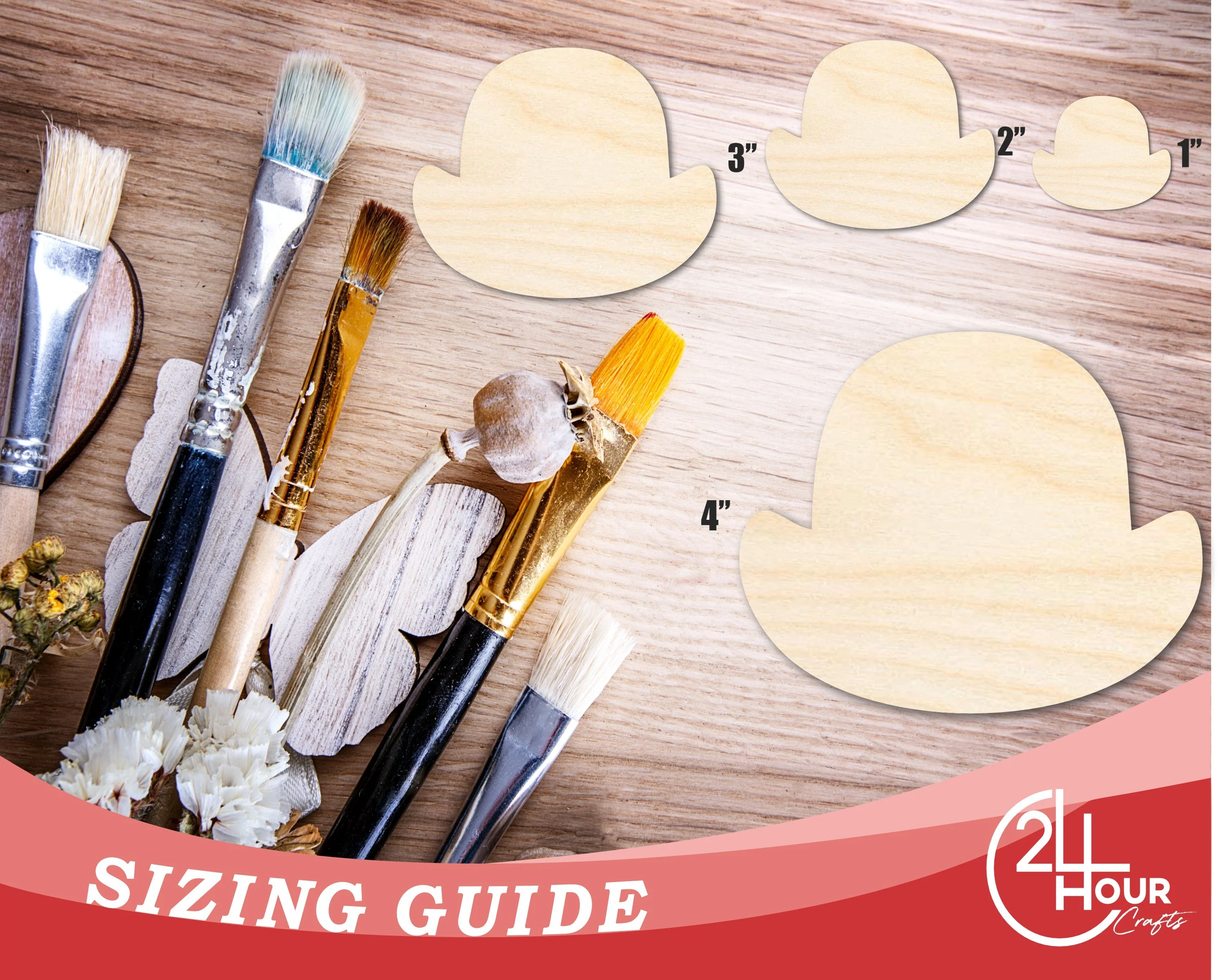Unfinished Top Hat Shape | DIY Craft Cutout | up to 46" DIY - Image 3