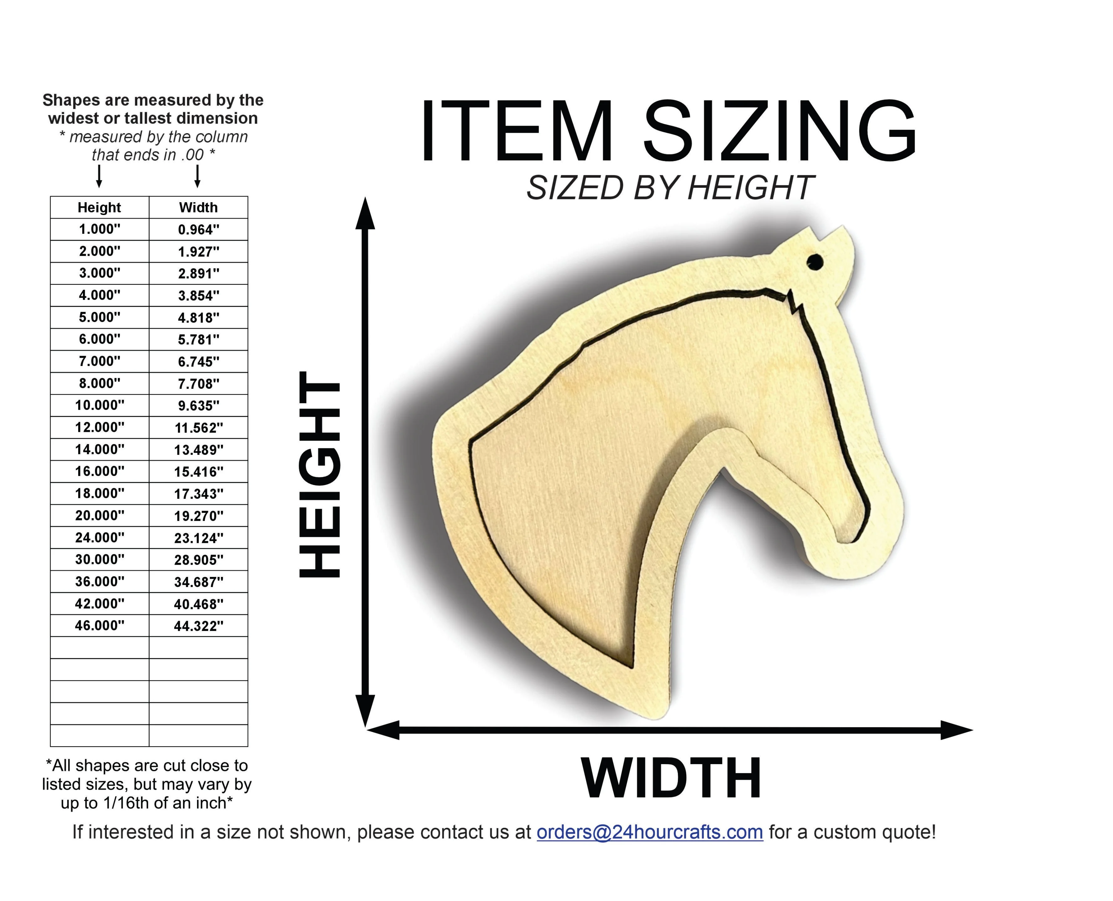 Unfinished Wood 2 Layer Horse Shadowbox Shape | DIY Craft Cutout | up to 46" DIY - Image 2